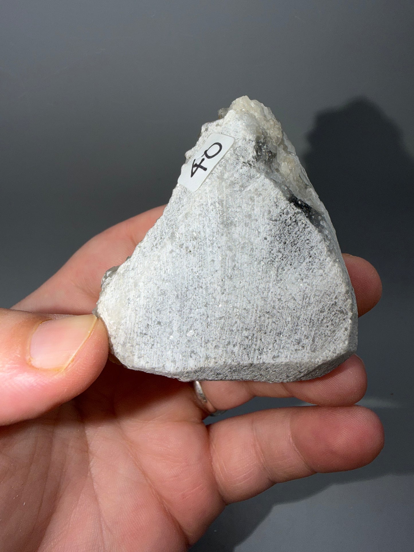 Marcasite on calcite