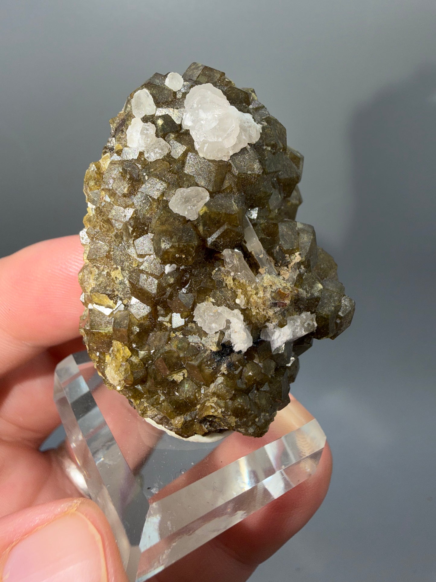 Garnet quartz calcite