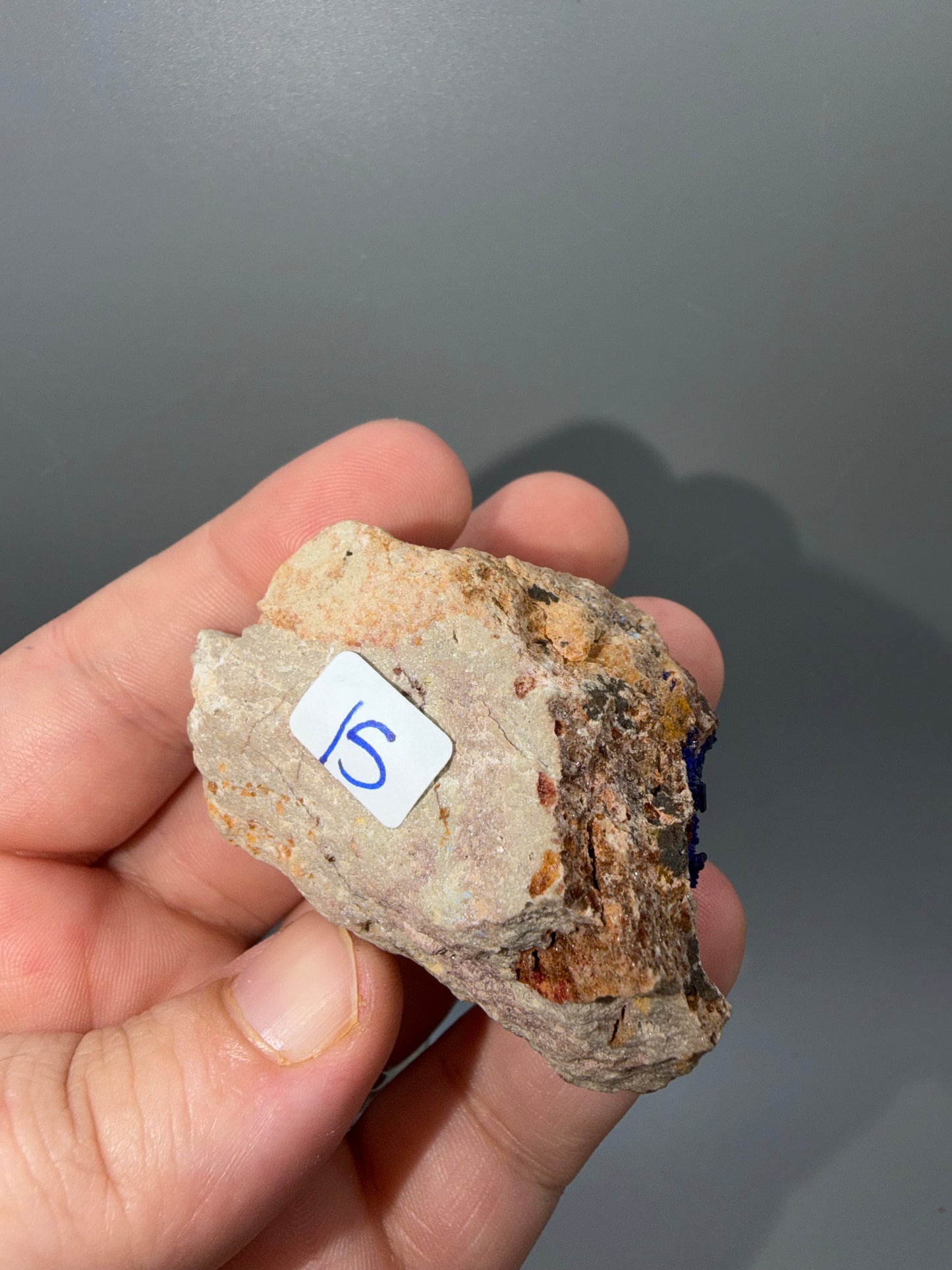 Azurite on matrix