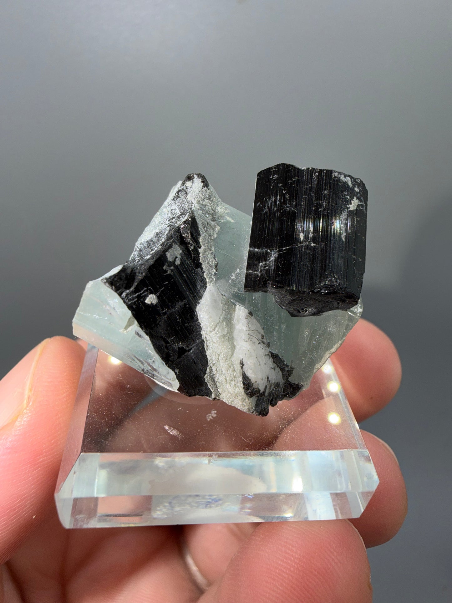Schorl + aquamarine