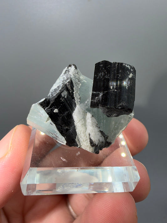 Schorl + aquamarine