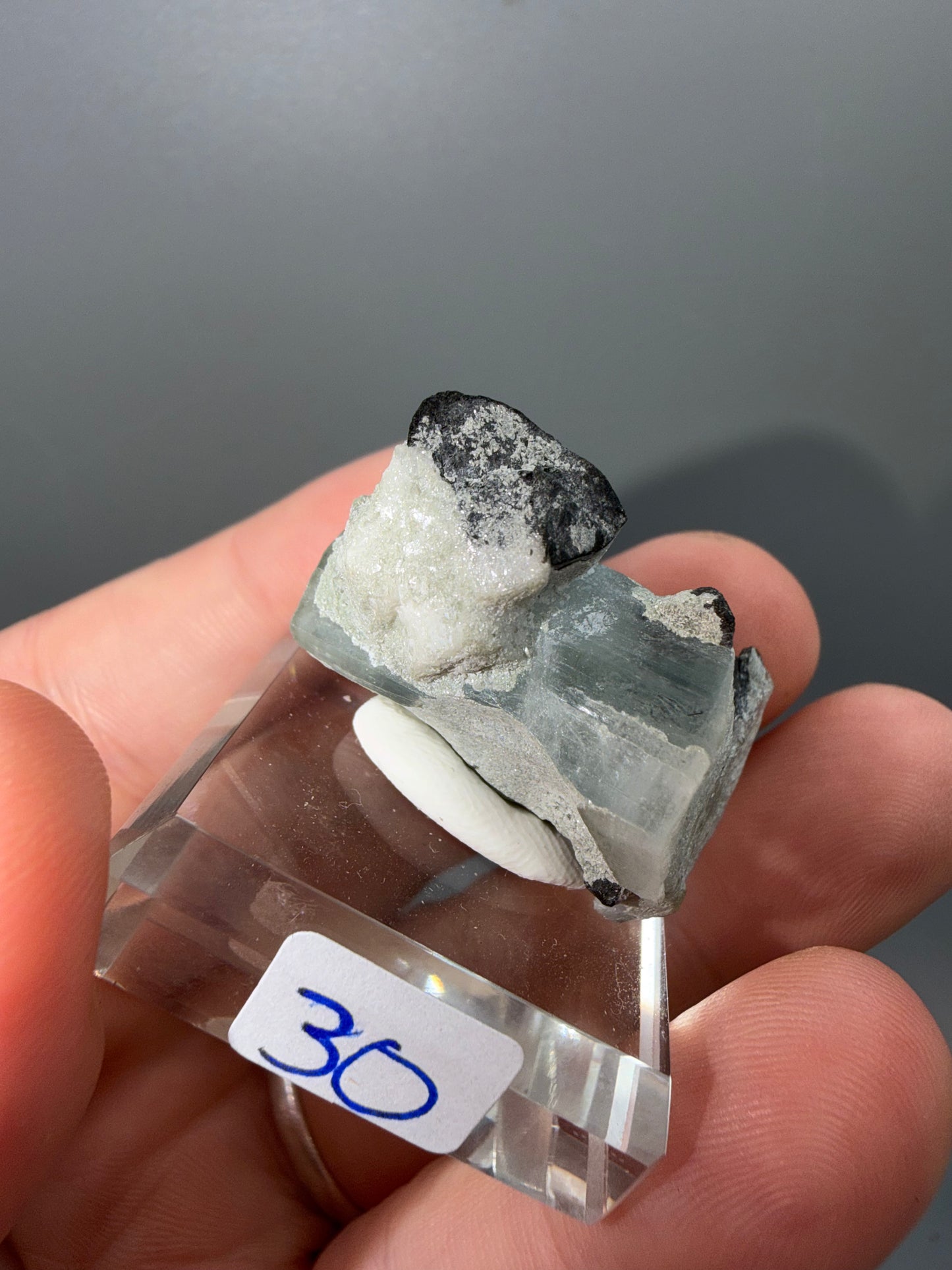Schorl + aquamarine