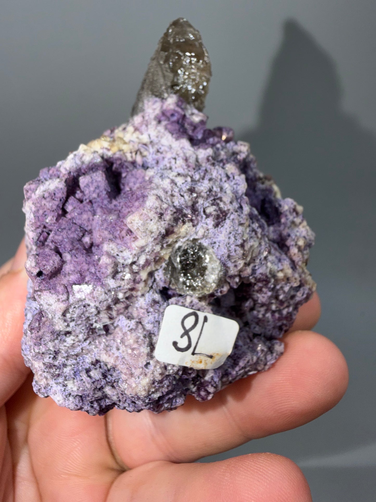 Fluorite + Smokey quartz