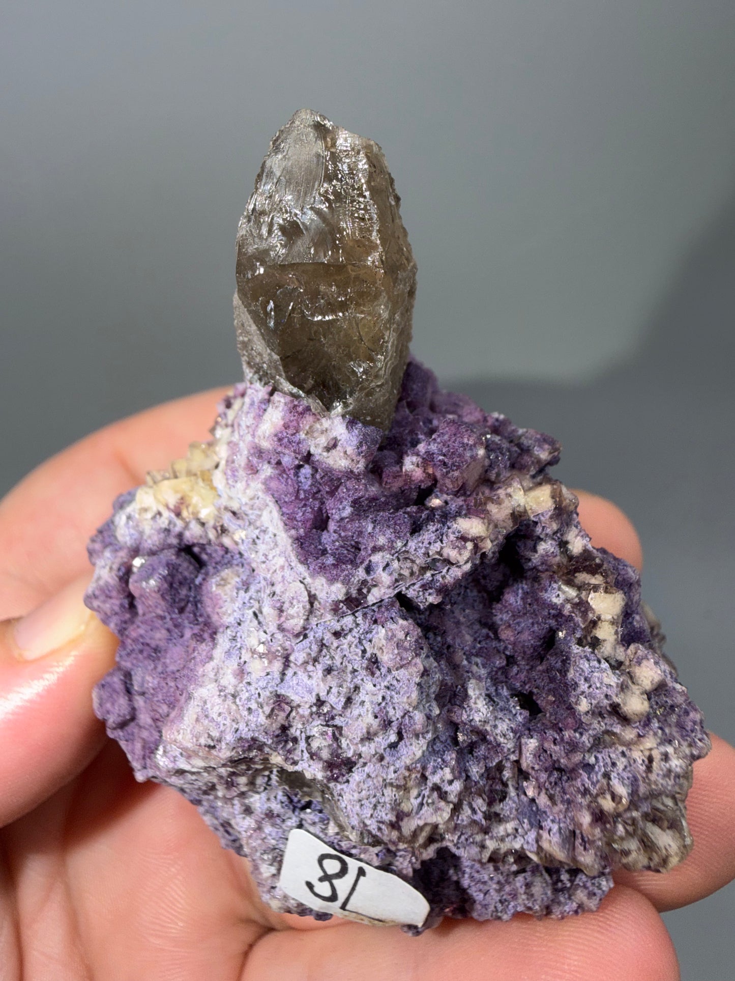 Fluorite + Smokey quartz