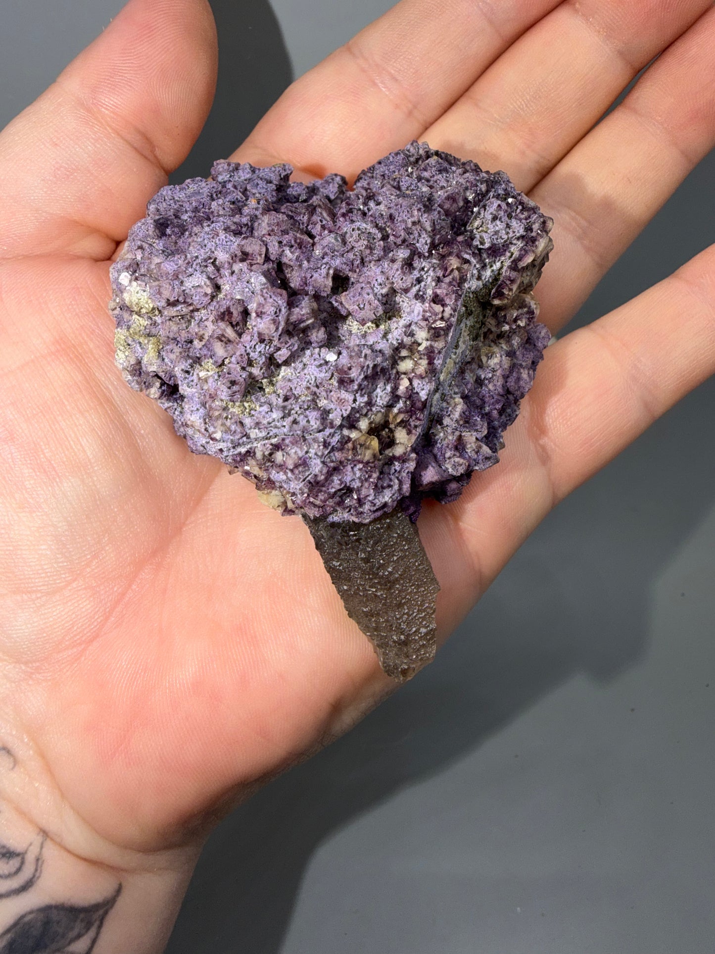Fluorite + Smokey quartz