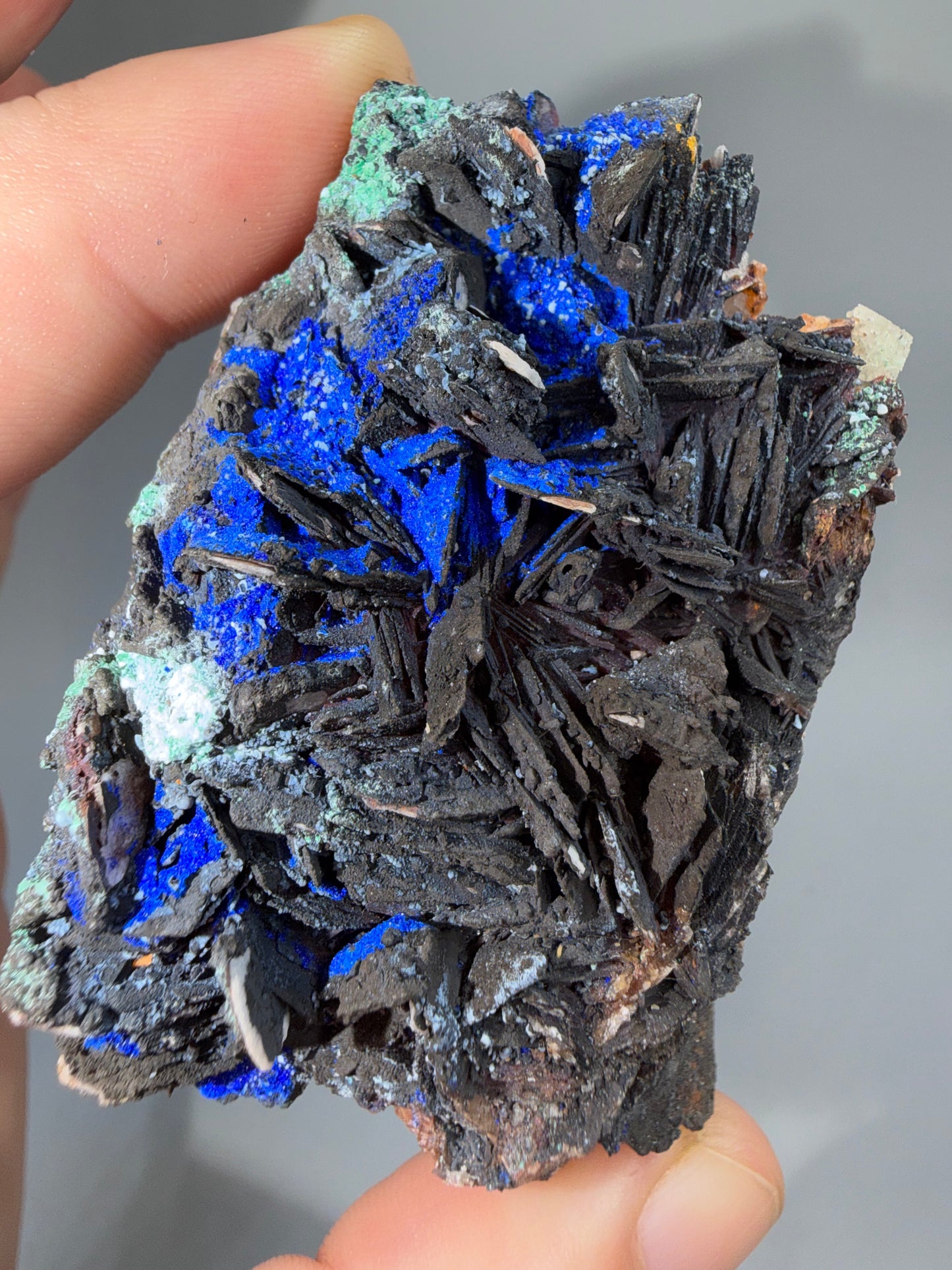 Malachite, Azurite, Barite