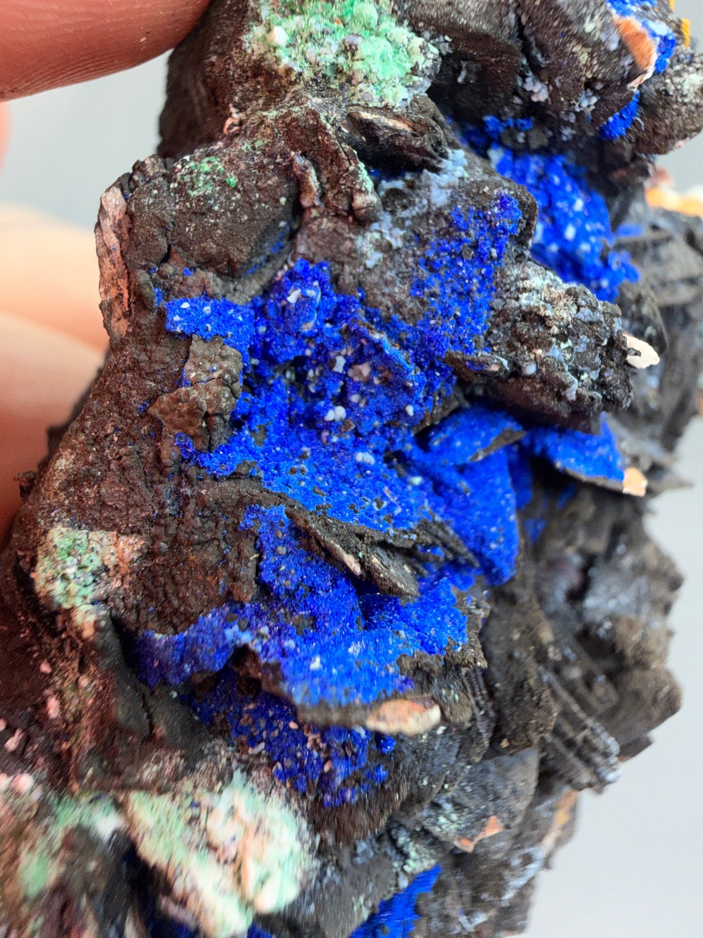 Malachite, Azurite, Barite