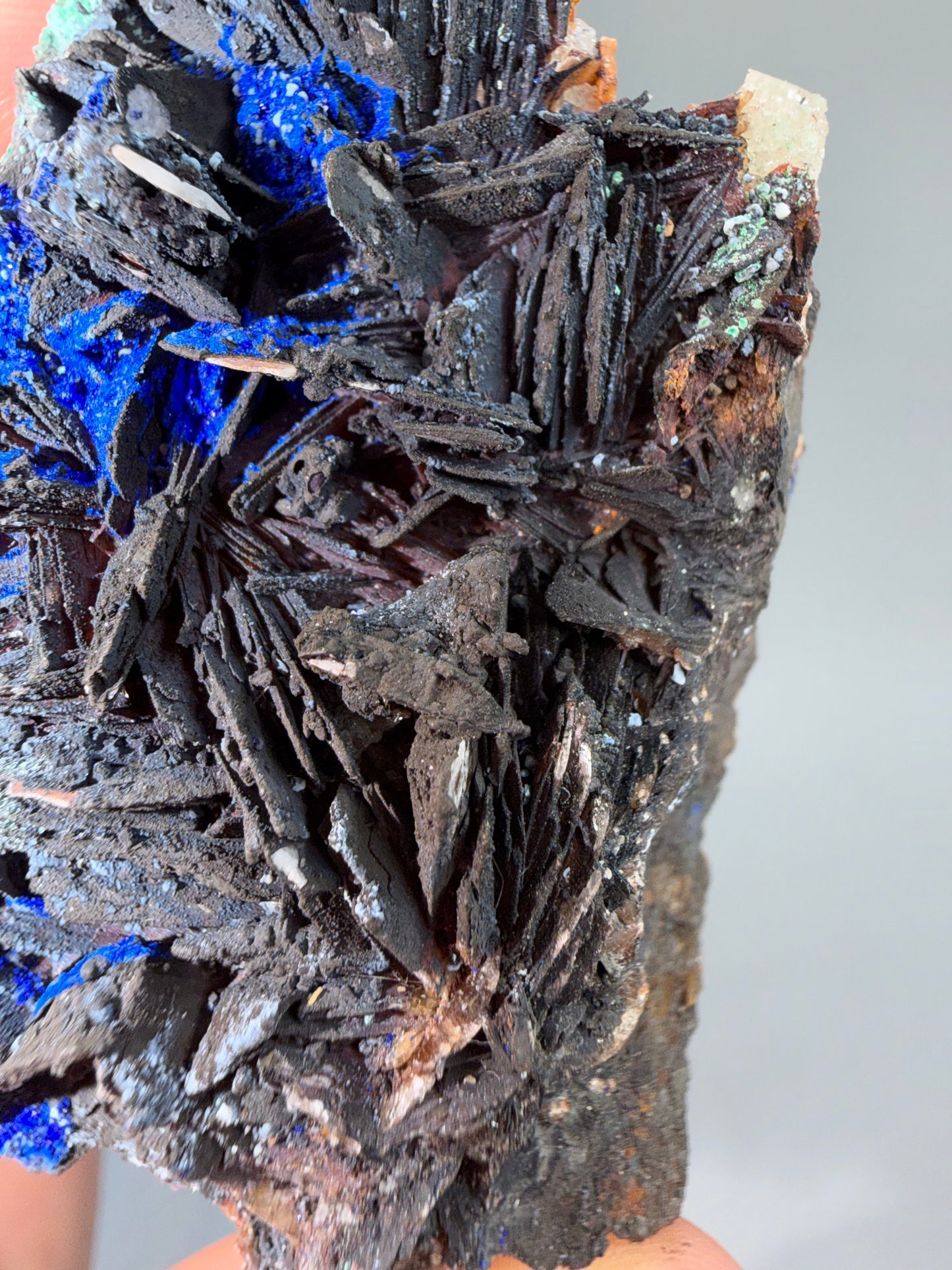 Malachite, Azurite, Barite