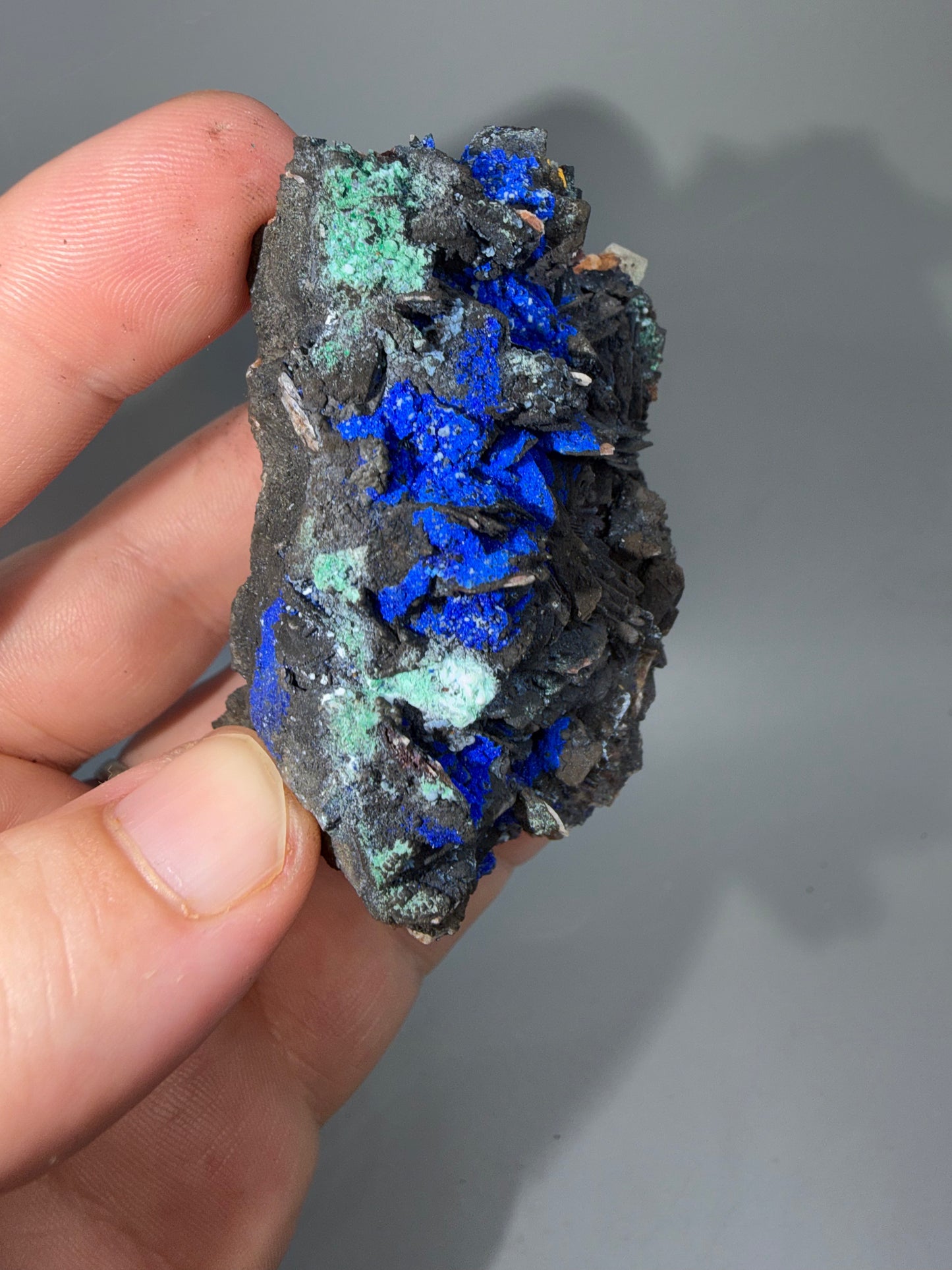 Malachite, Azurite, Barite
