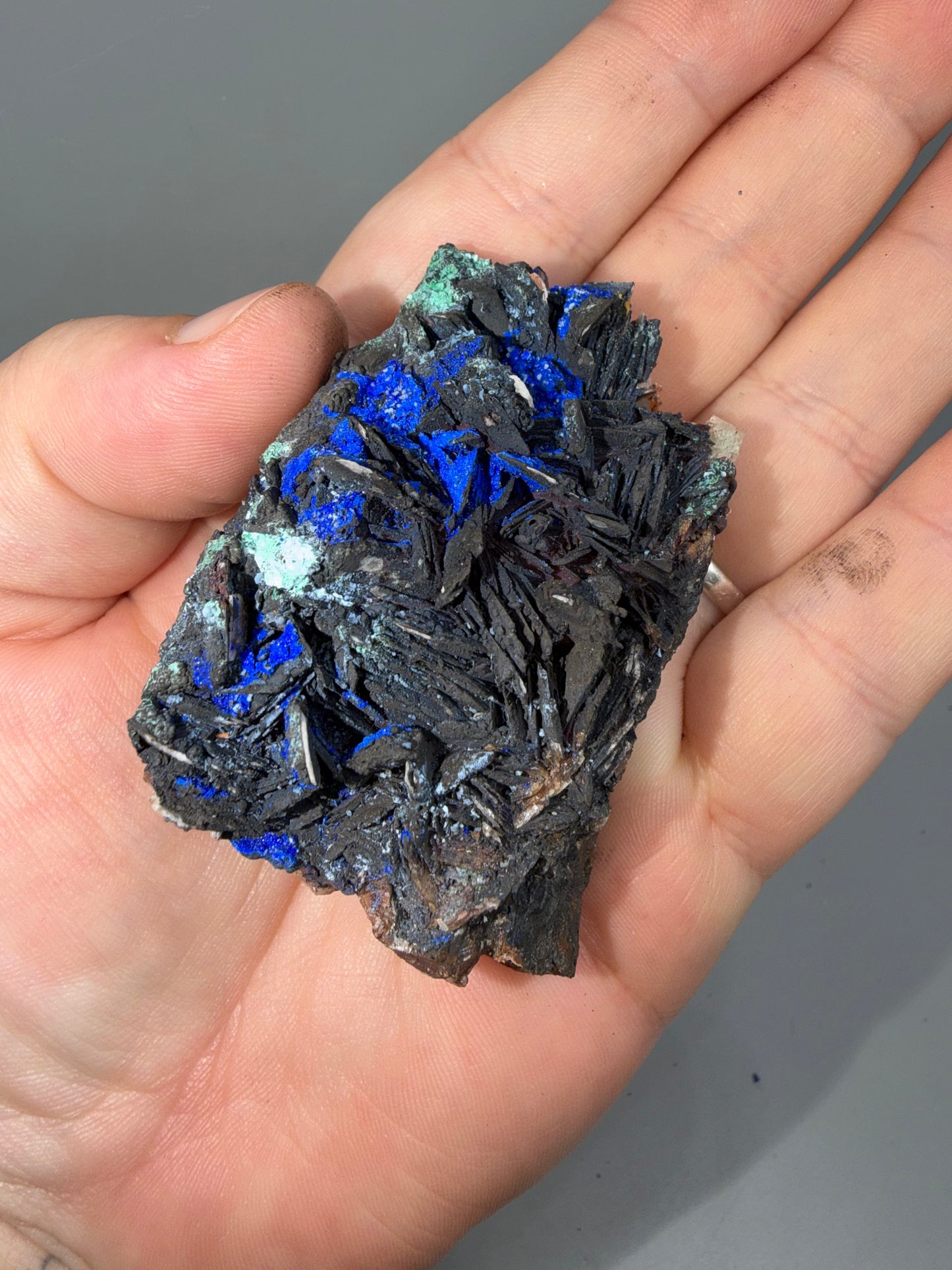 Malachite, Azurite, Barite