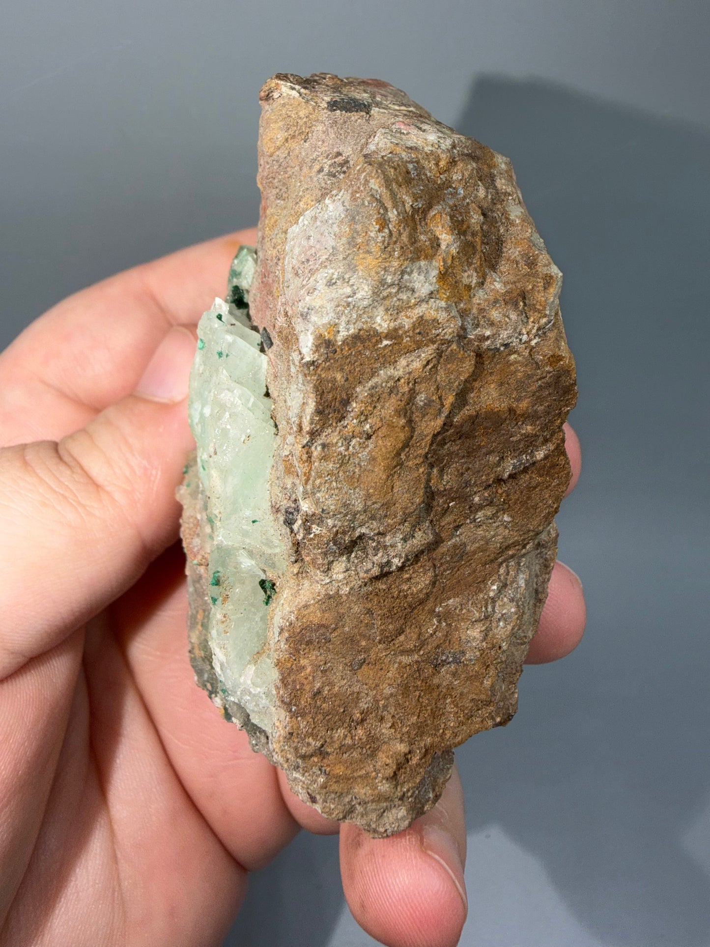 Malachite On Barite