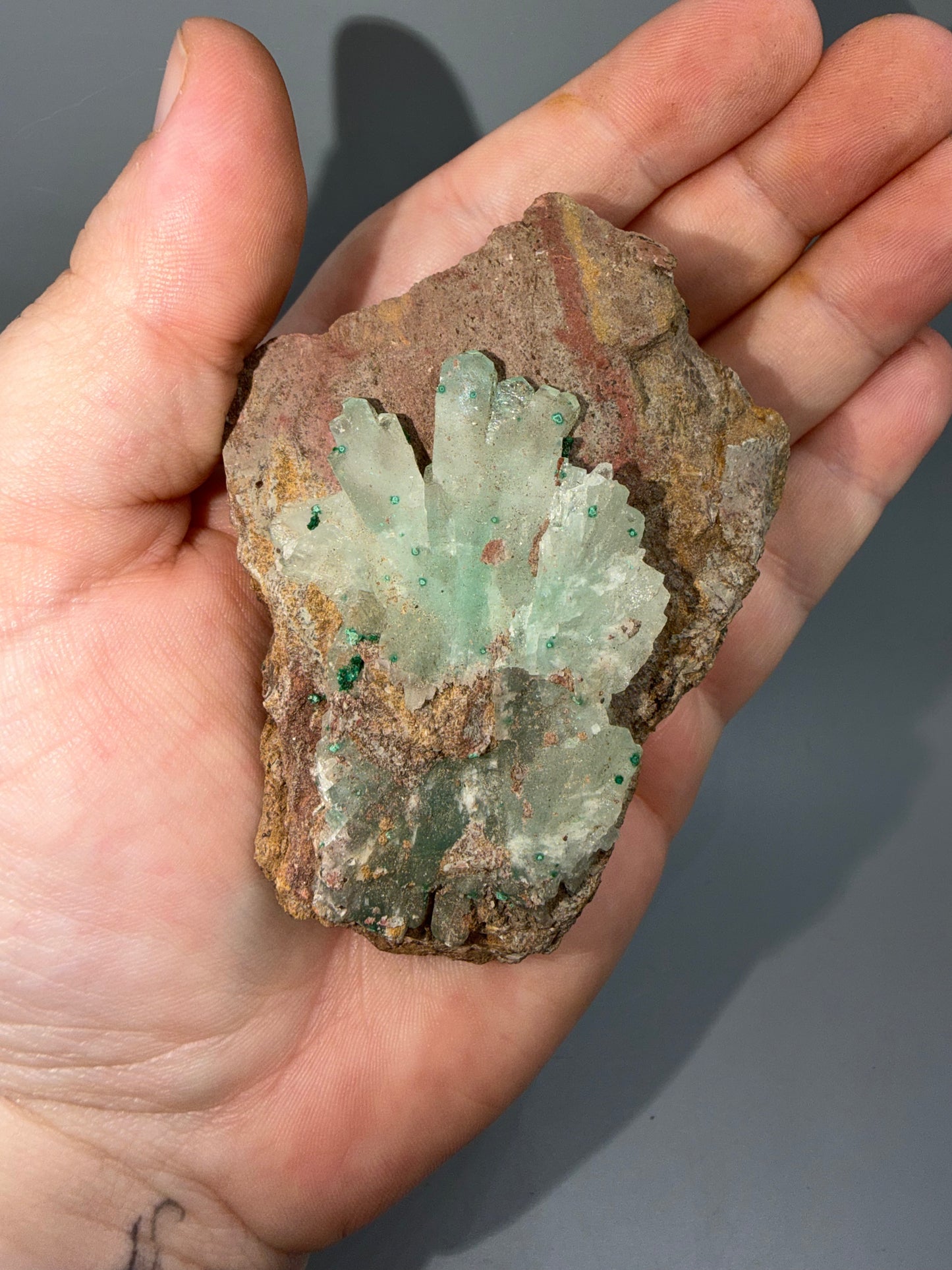 Malachite On Barite