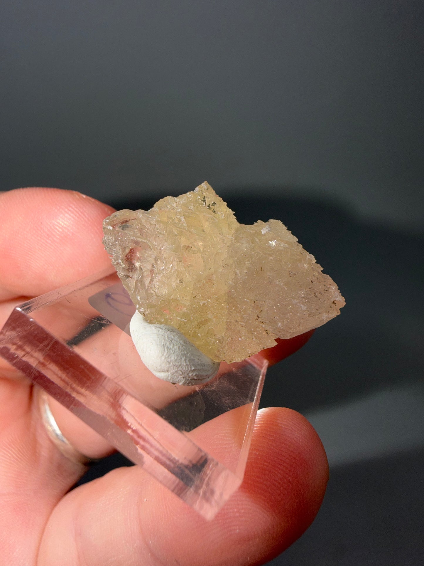 Etched barite