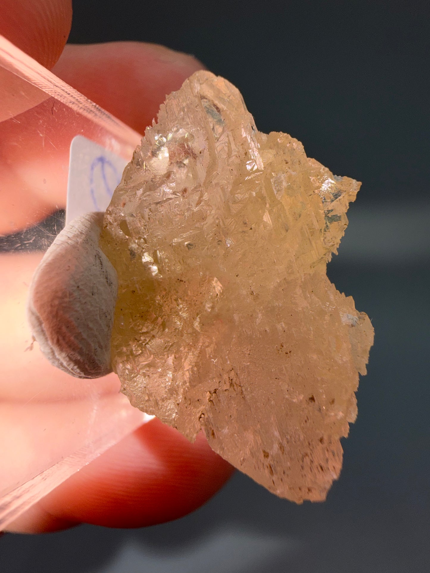 Etched barite