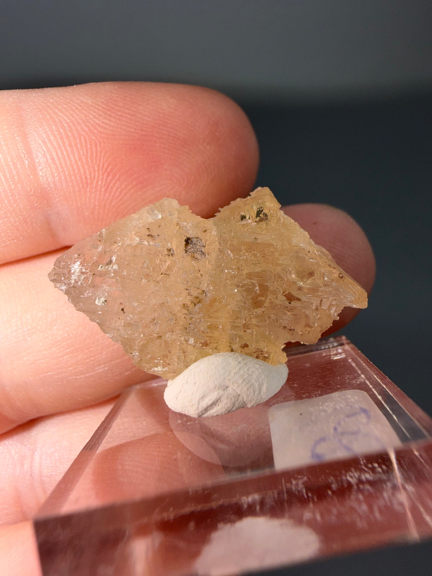 Etched barite