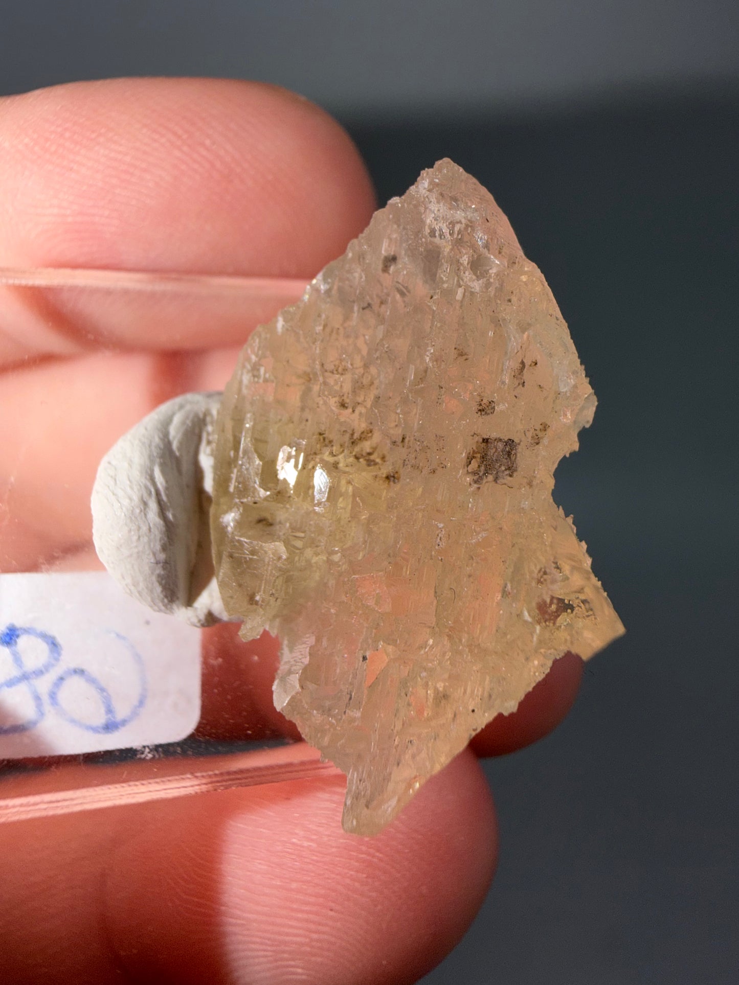 Etched barite