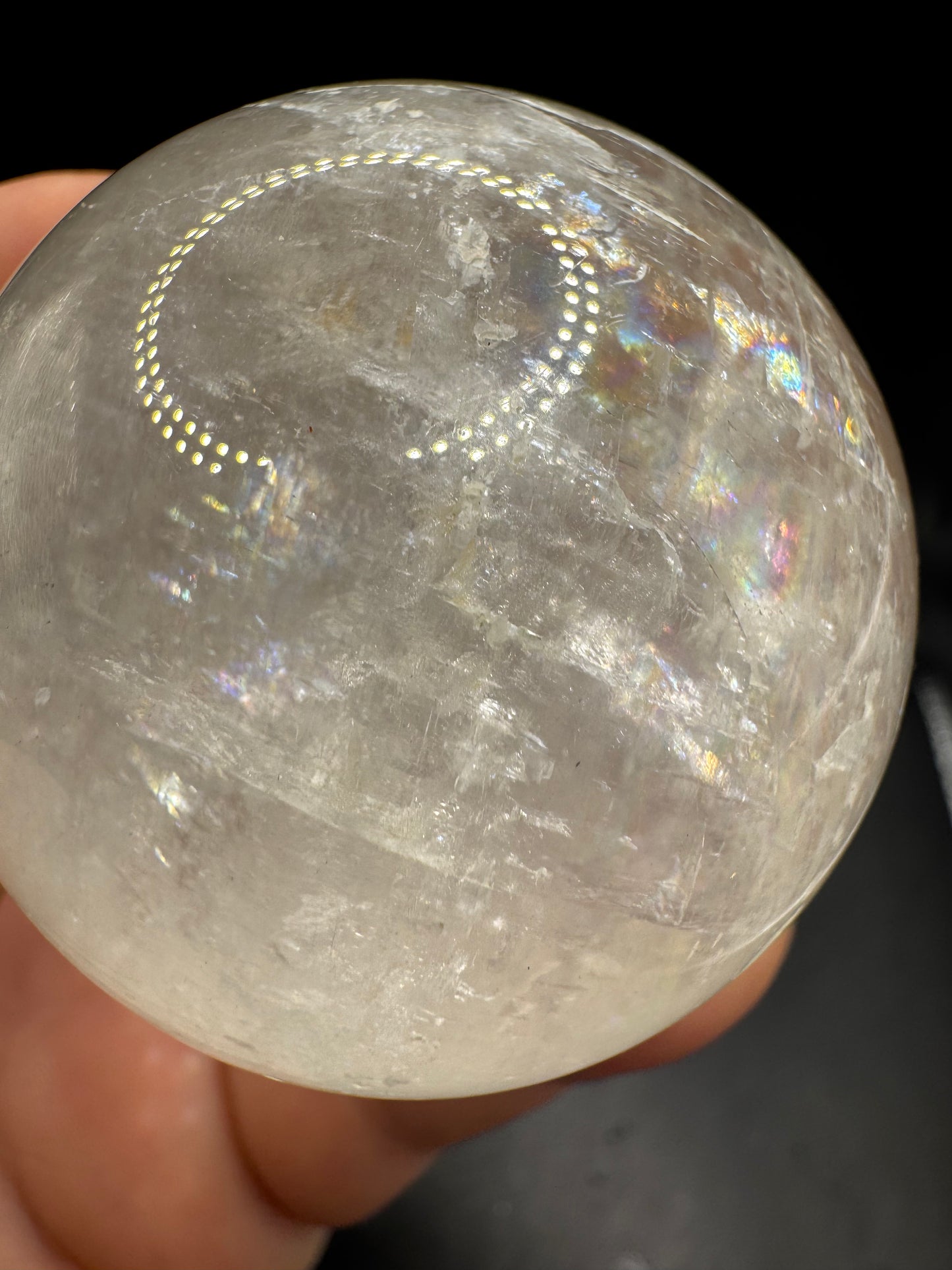 Optical calcite sphere