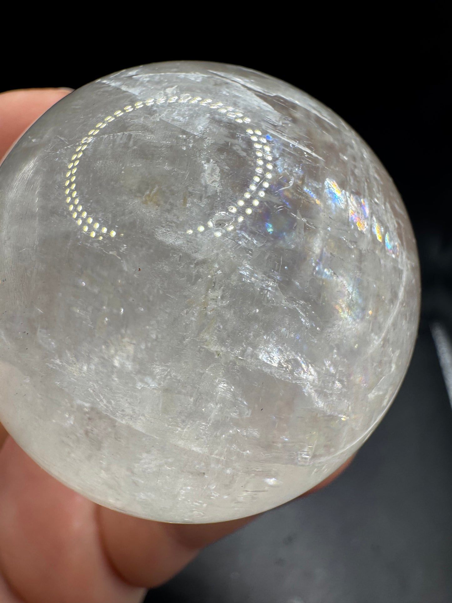 Optical calcite sphere