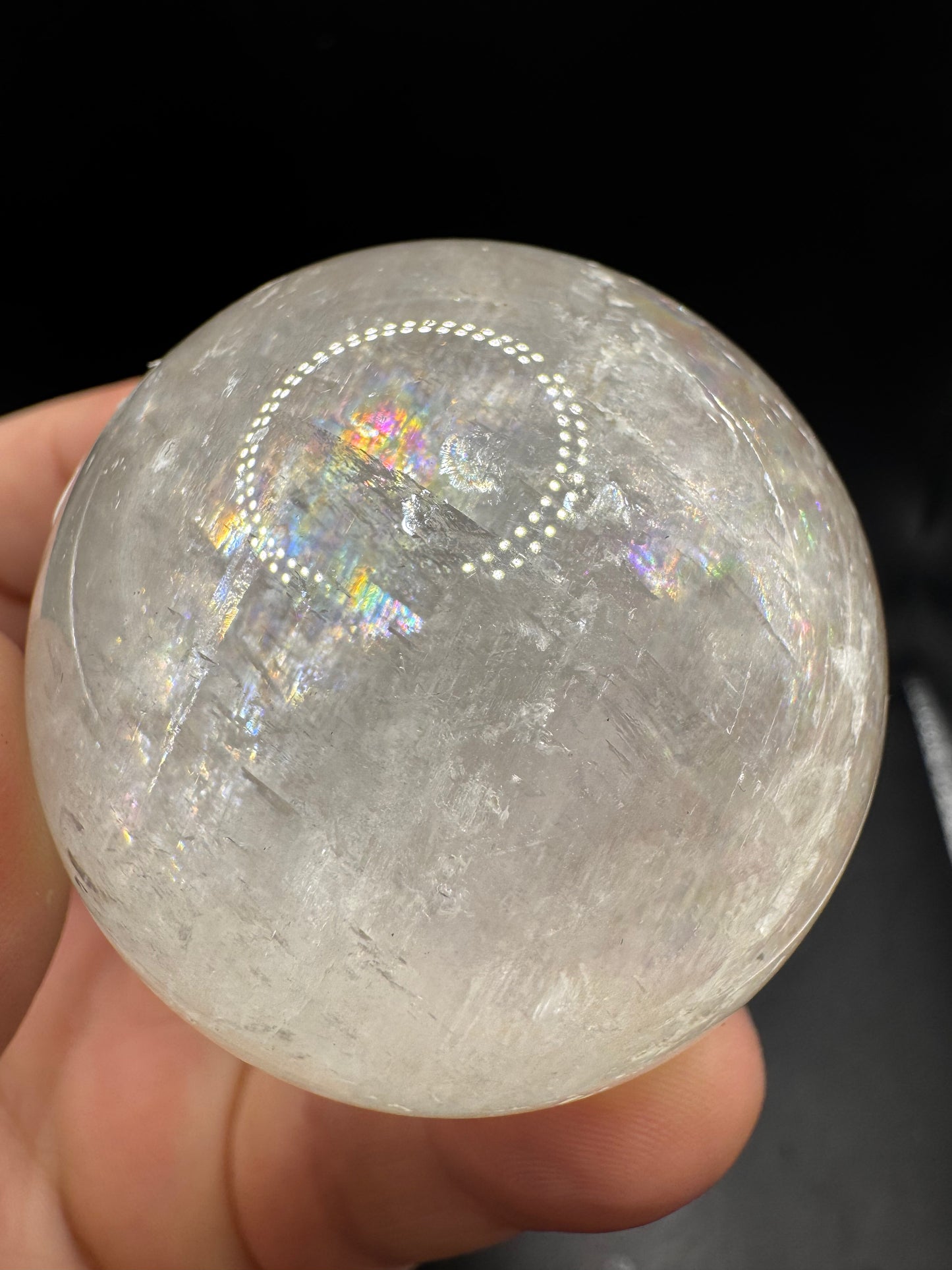 Optical calcite sphere
