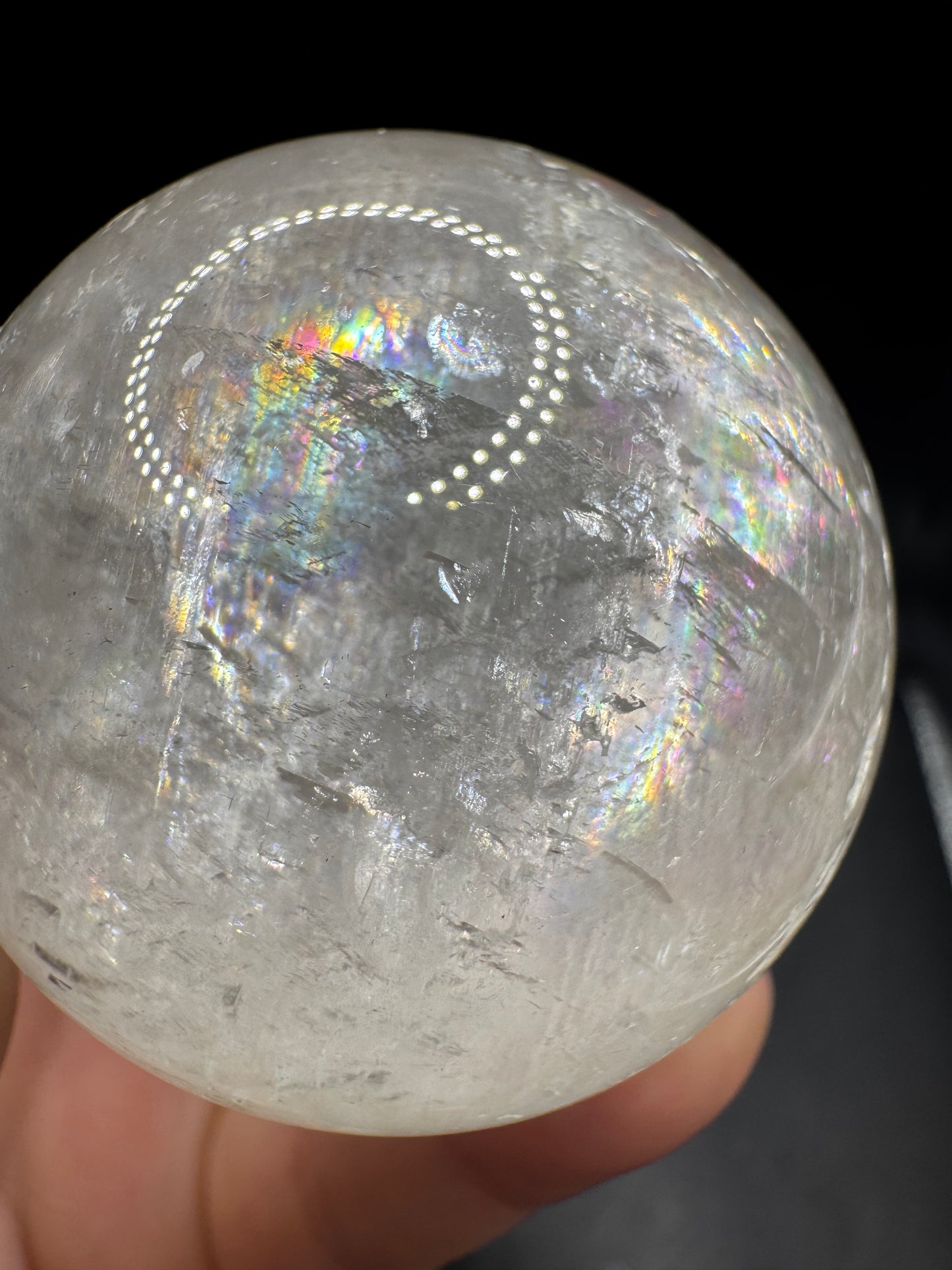 Optical calcite sphere