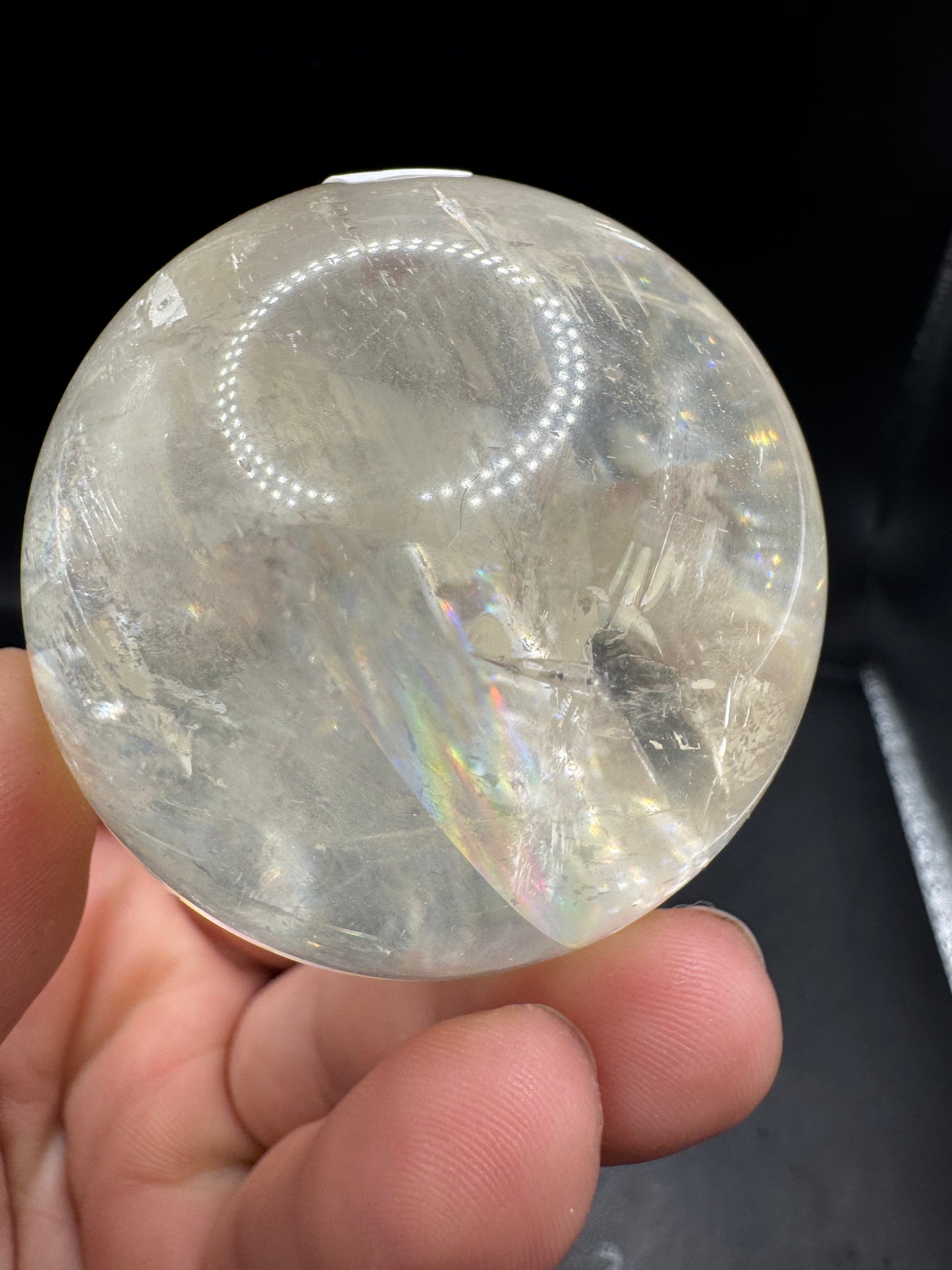 Honey optical calcite sphere