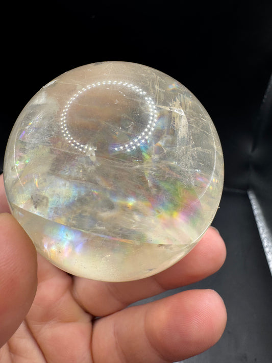 Honey optical calcite sphere