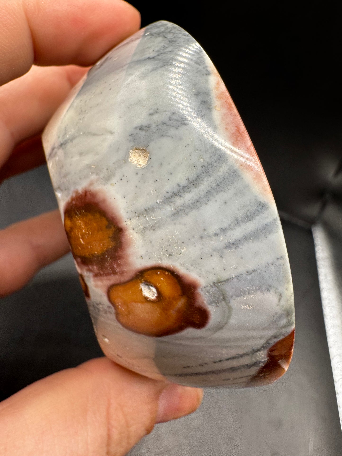 Polychrome jasper bowl