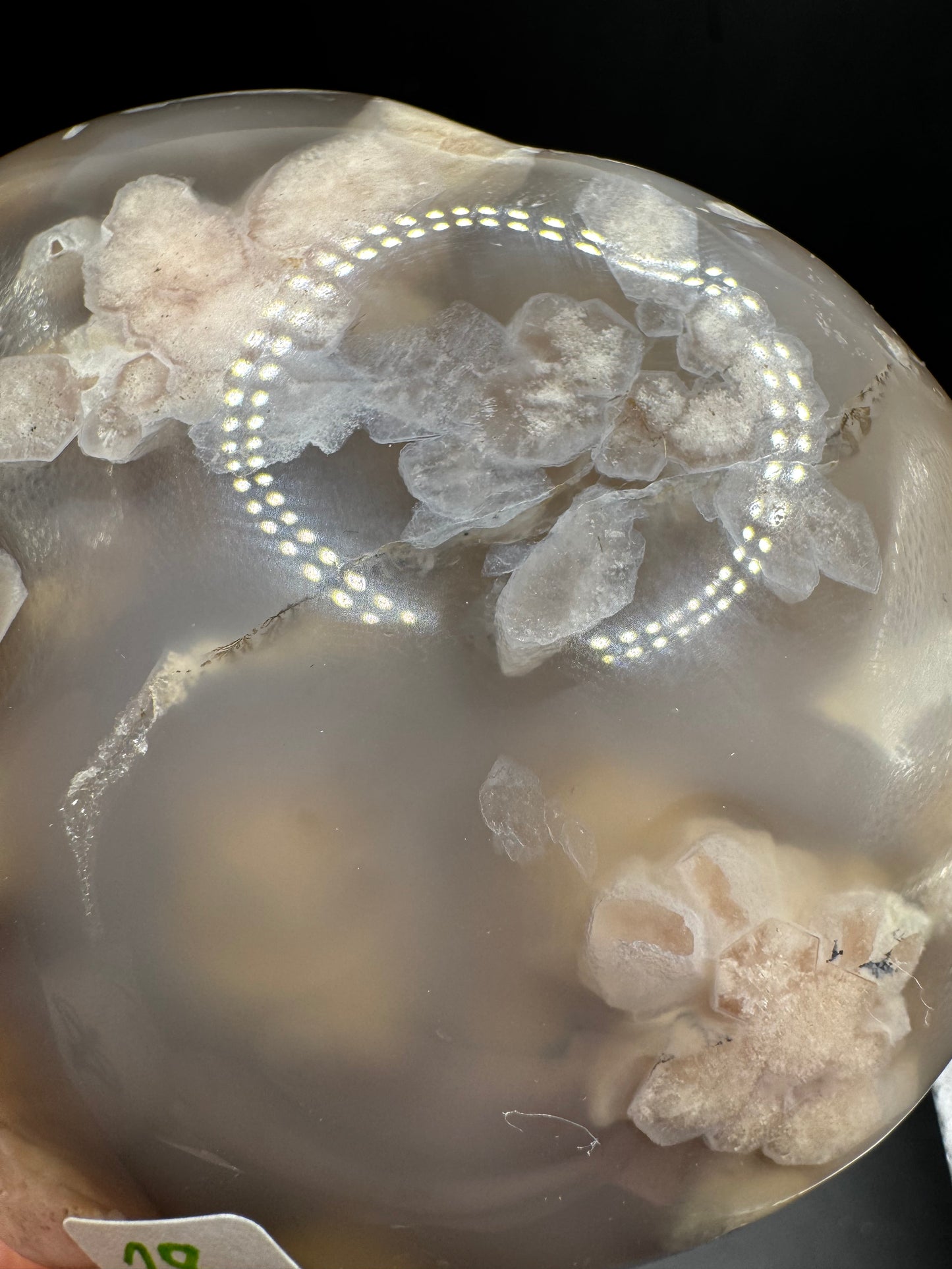 Flower agate heart