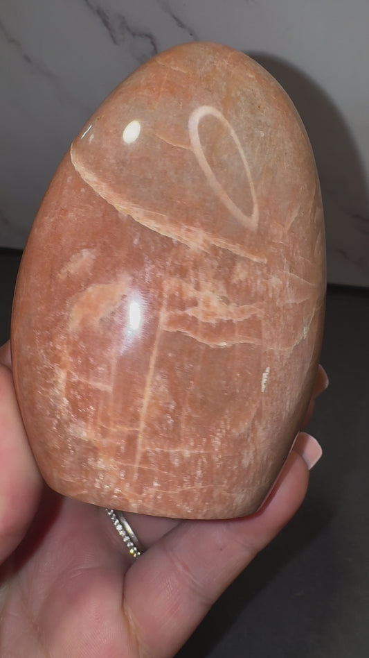 Peach moonstone