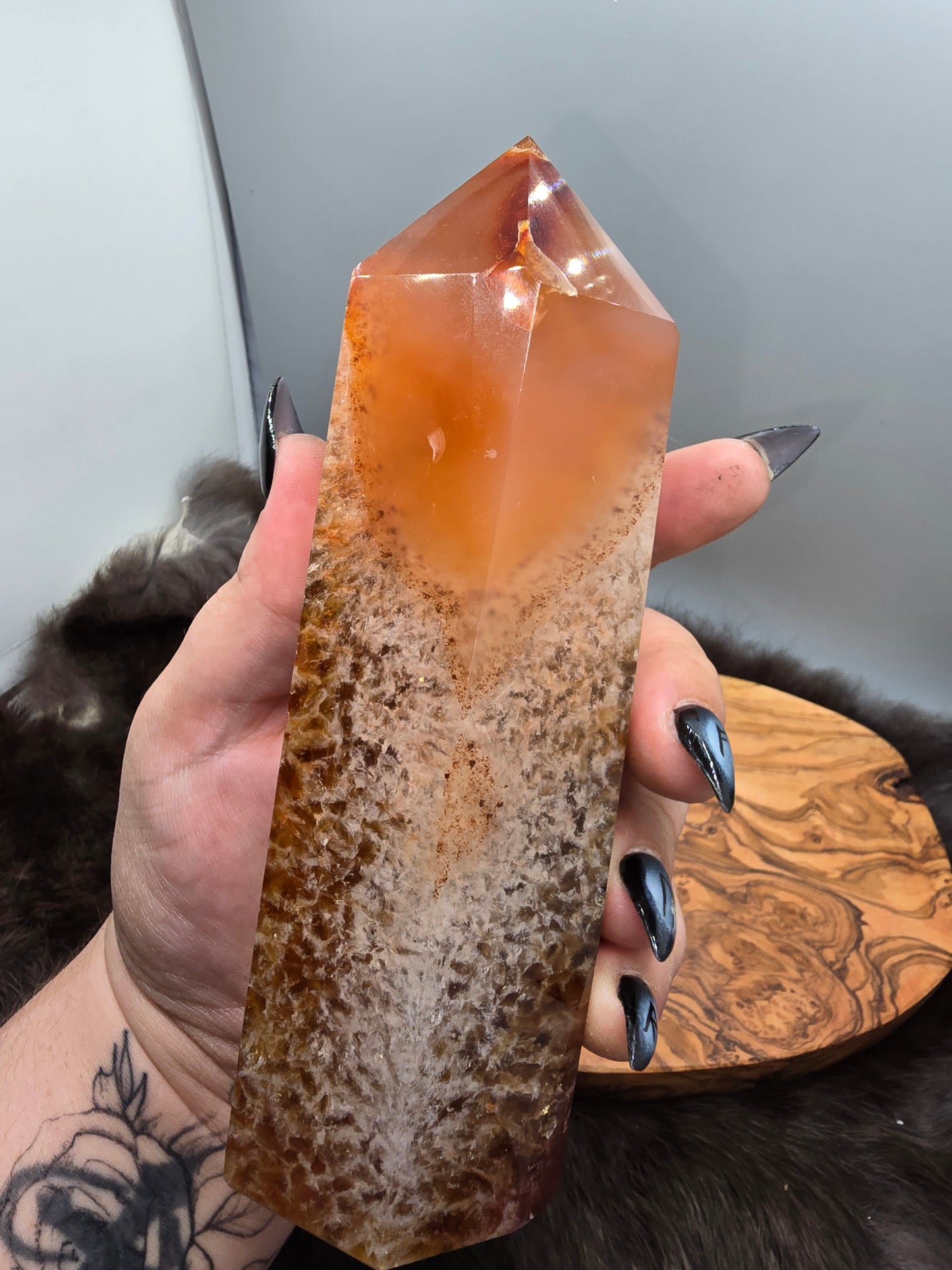 Carnelian quartz
