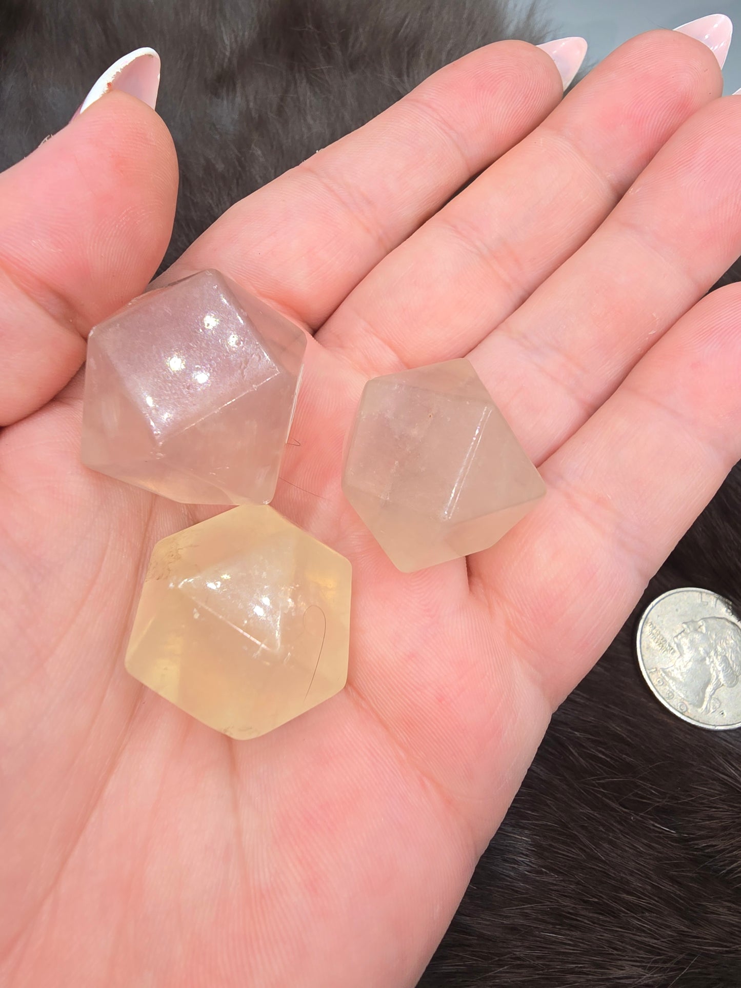 Fluorite dice