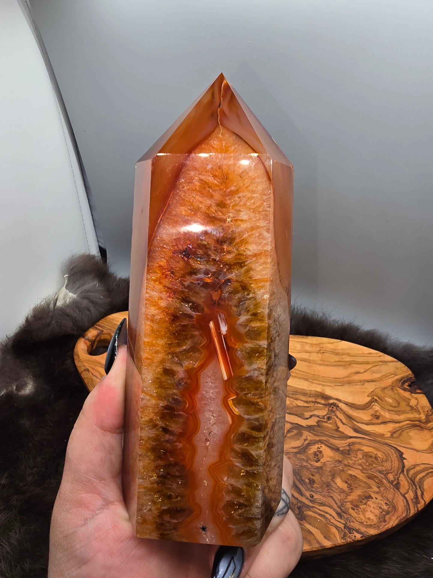 Carnelian quartz