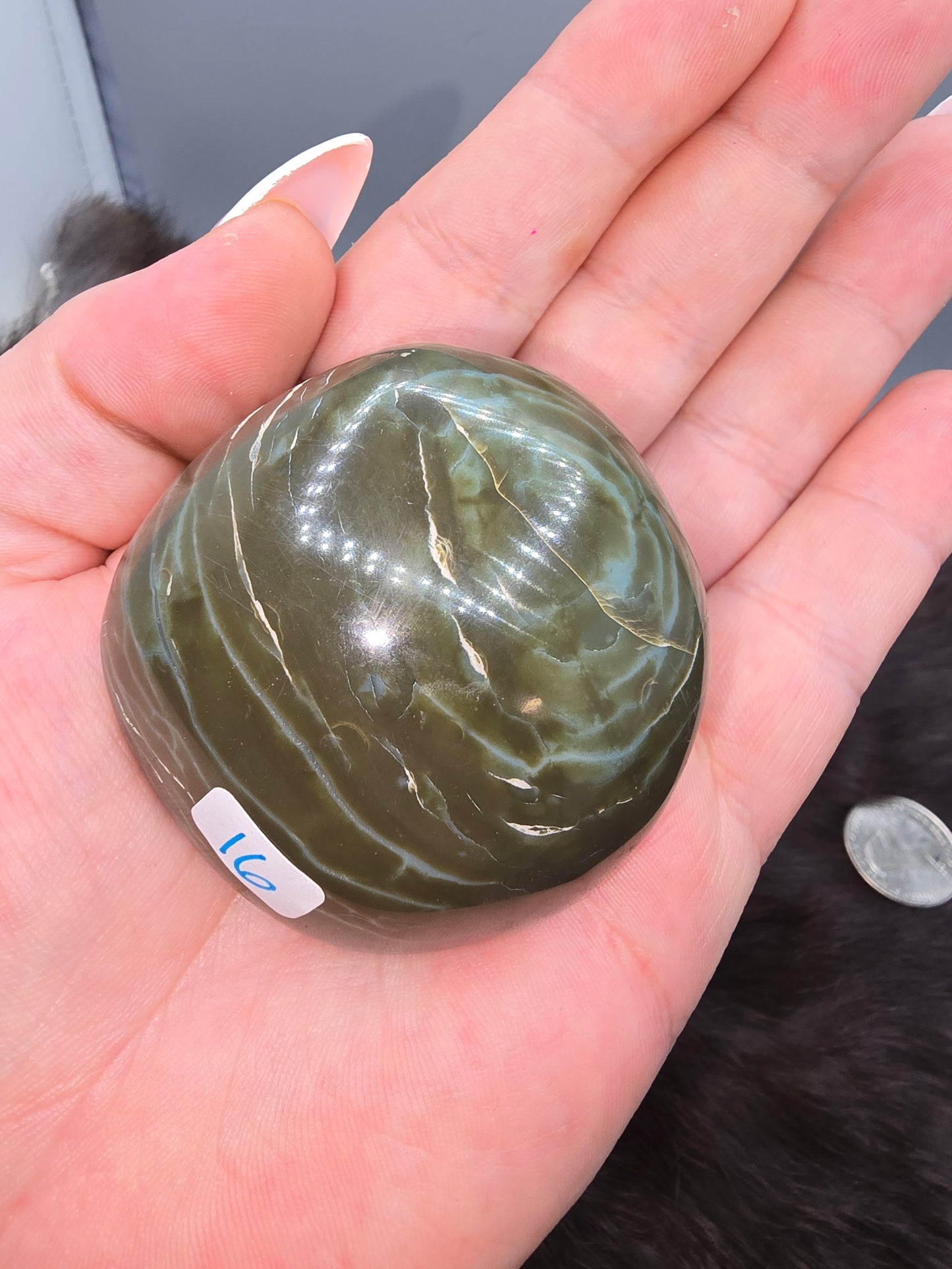Green polychrome jasper