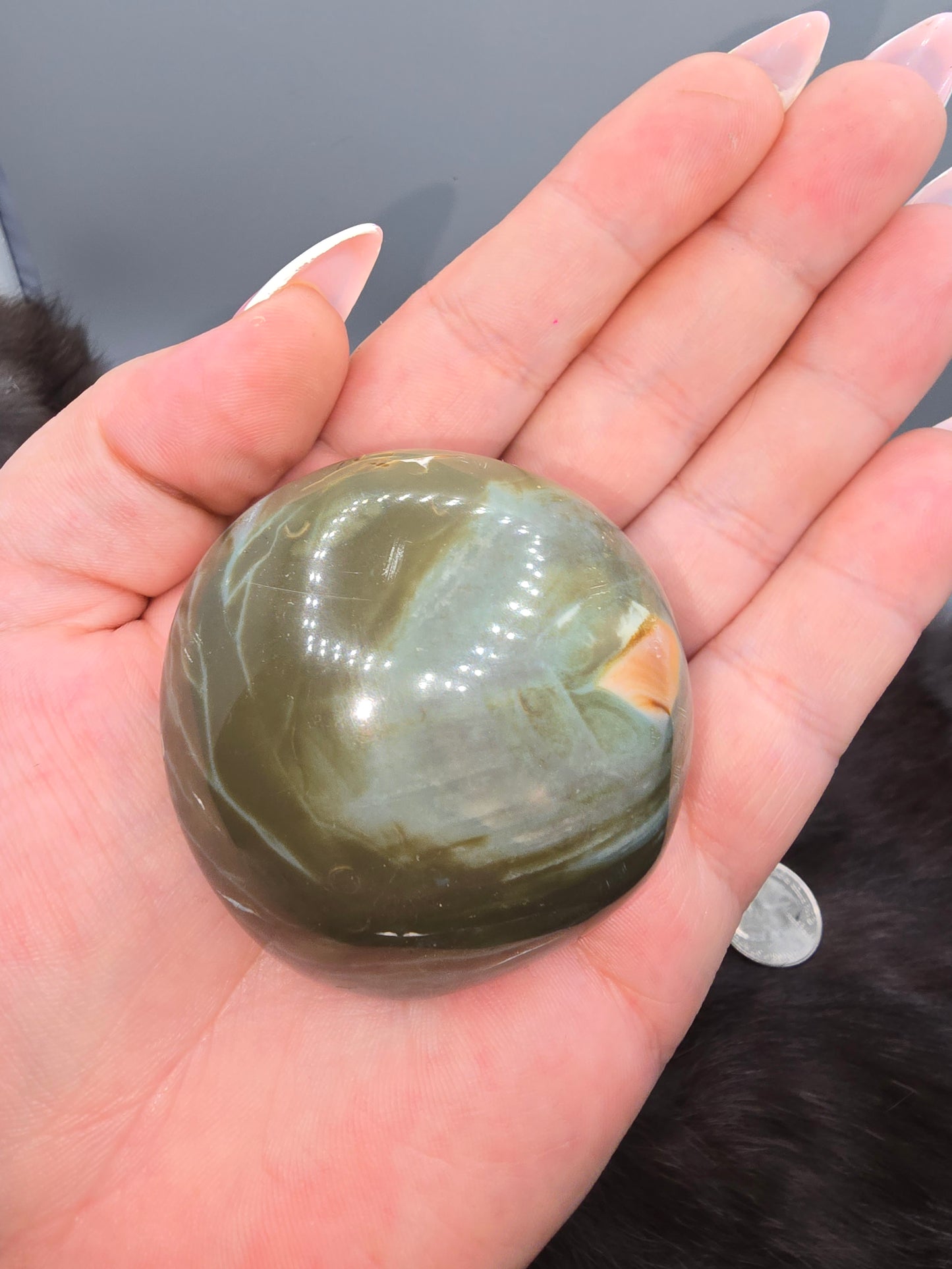 Green polychrome jasper