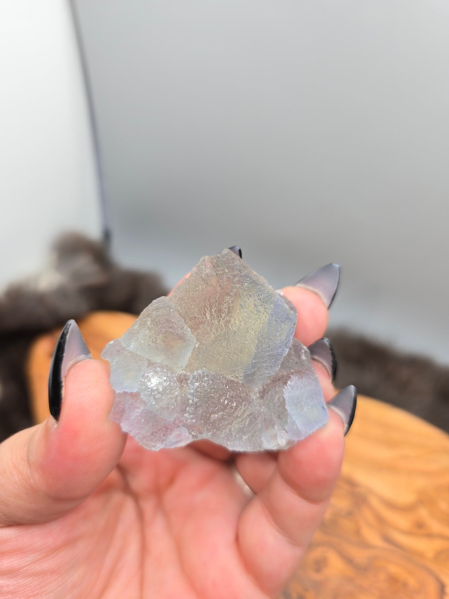 Stepped octahedral fluorite