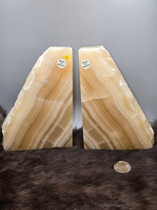 Calcite bookends