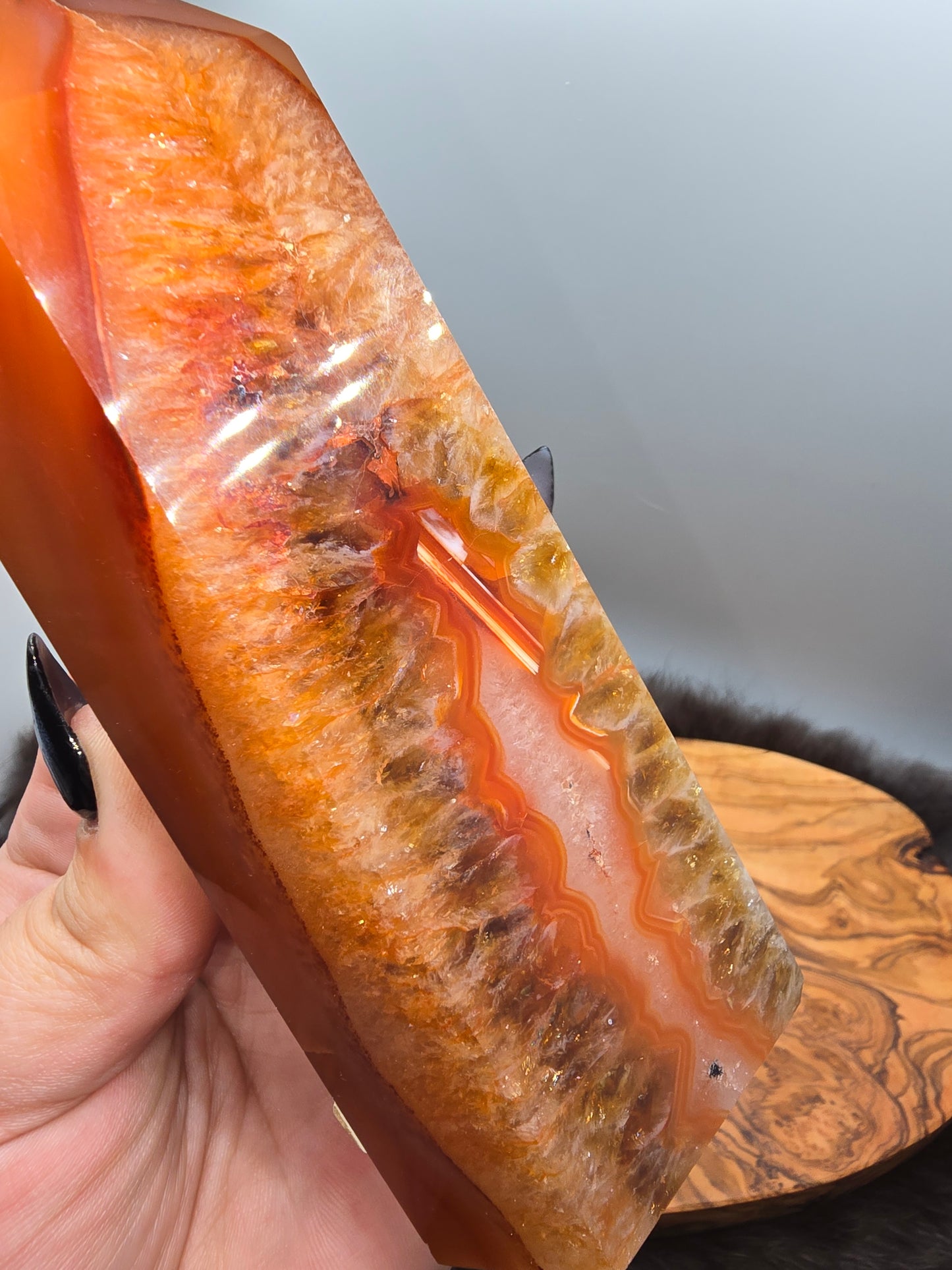 Carnelian quartz