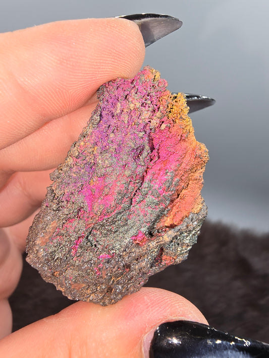 Irridescent Hematite stalactite
