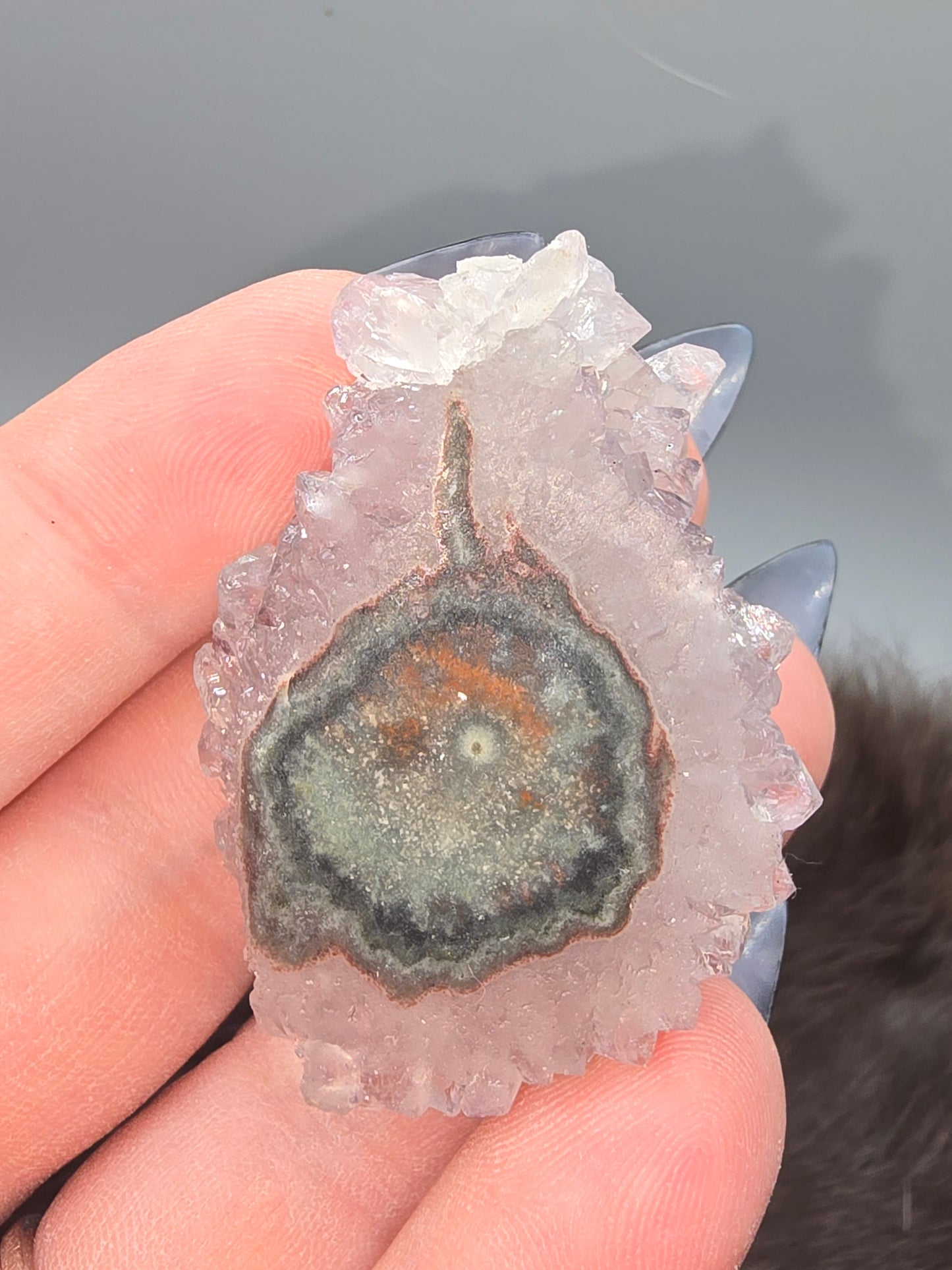 Amethyst stalactite