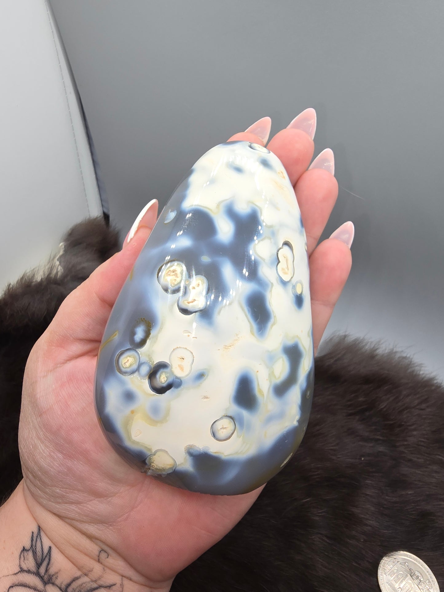 Yellow orca agate