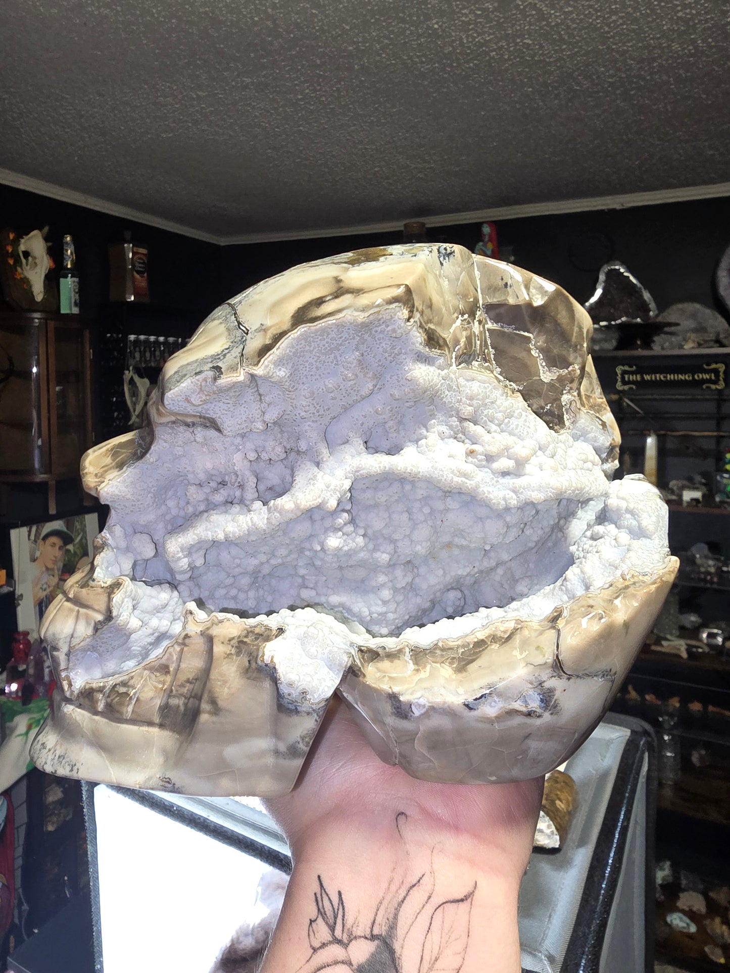 Volcano agate skull