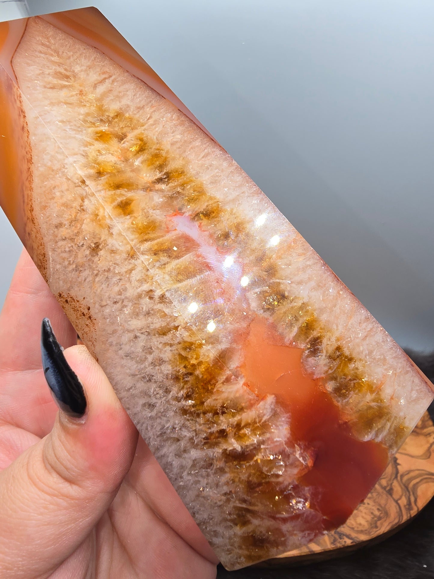 Carnelian quartz
