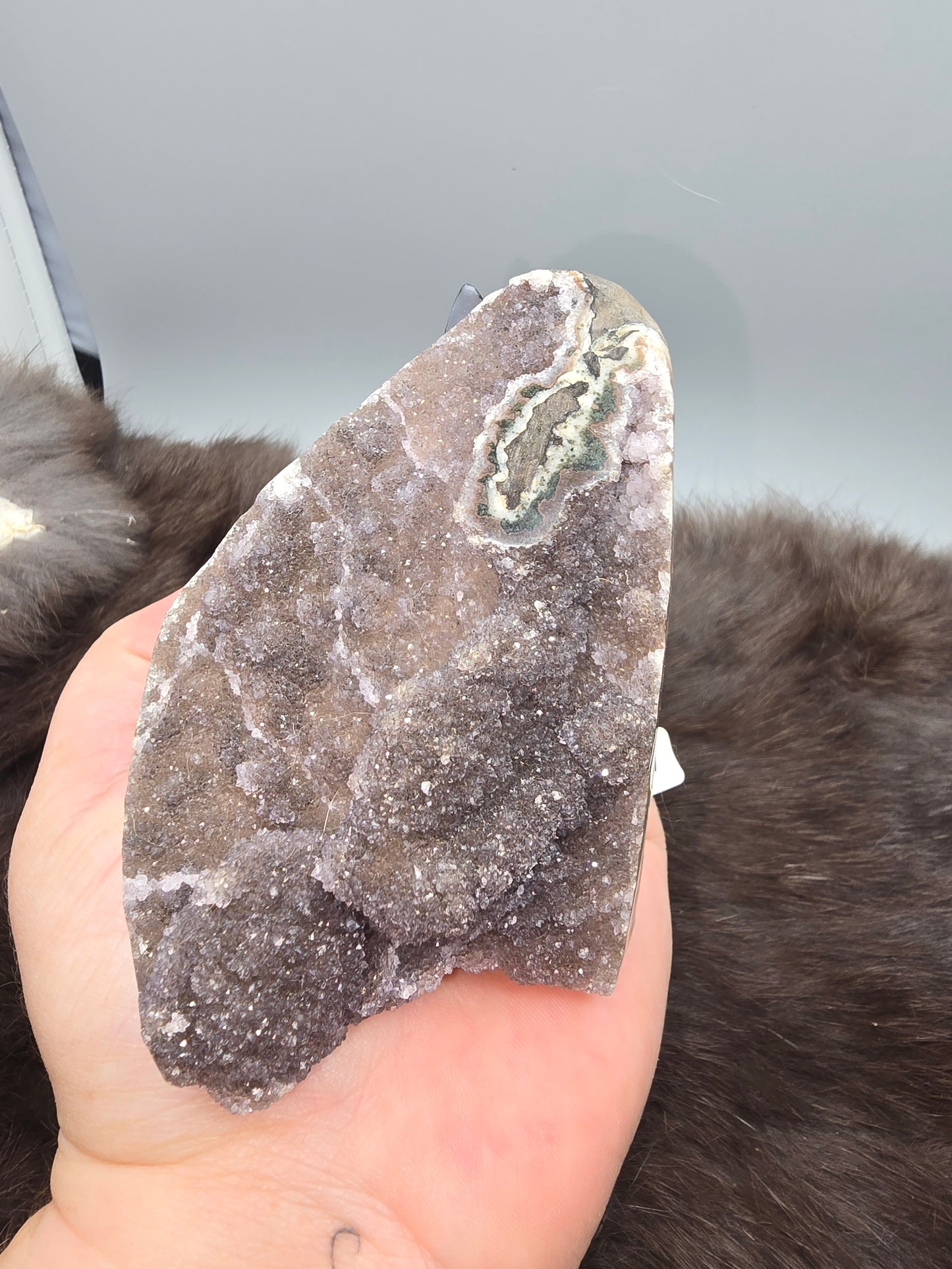 Amethyst with stalactites