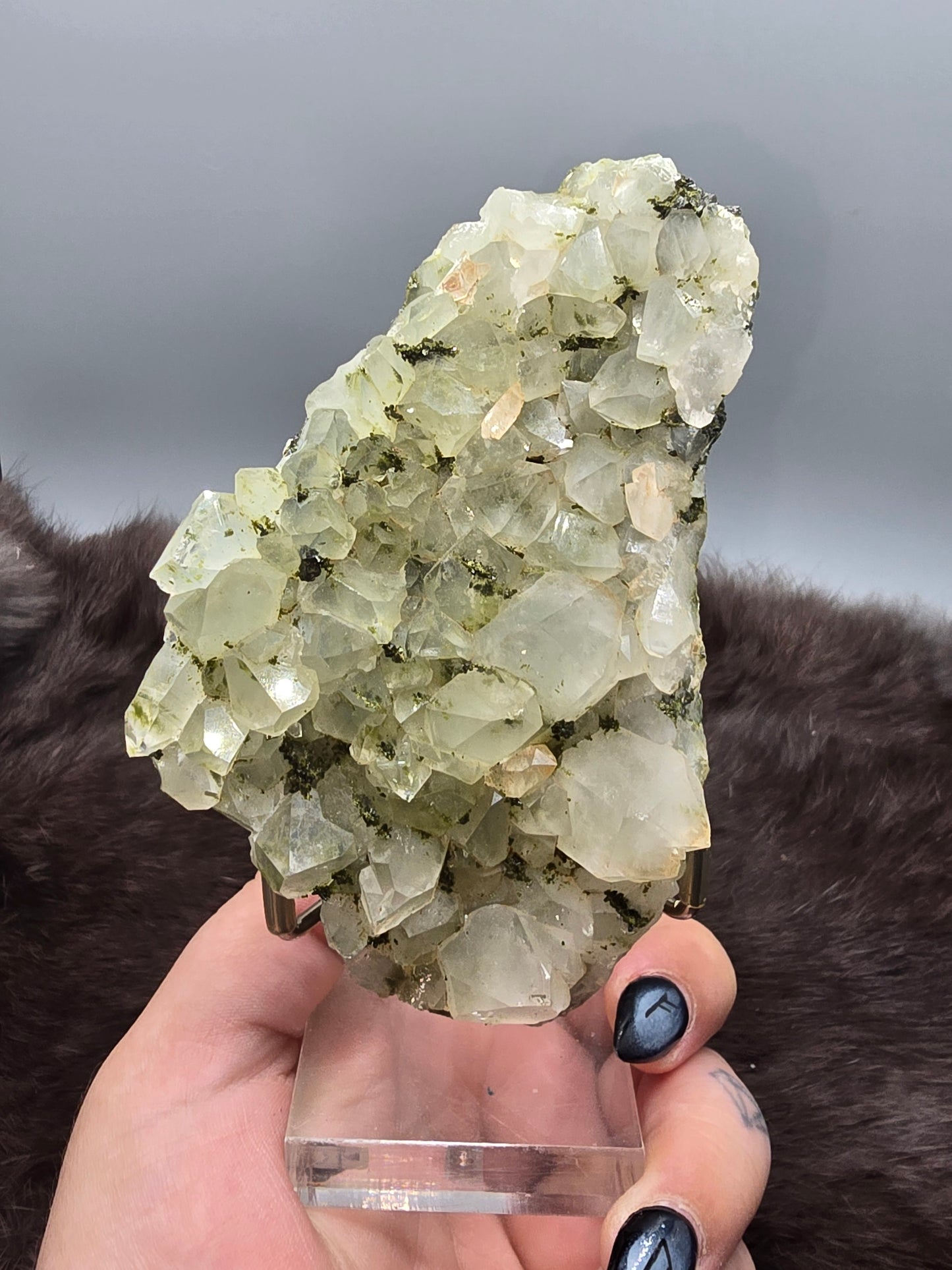 Epidote and quartz