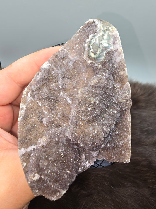 Amethyst with stalactites