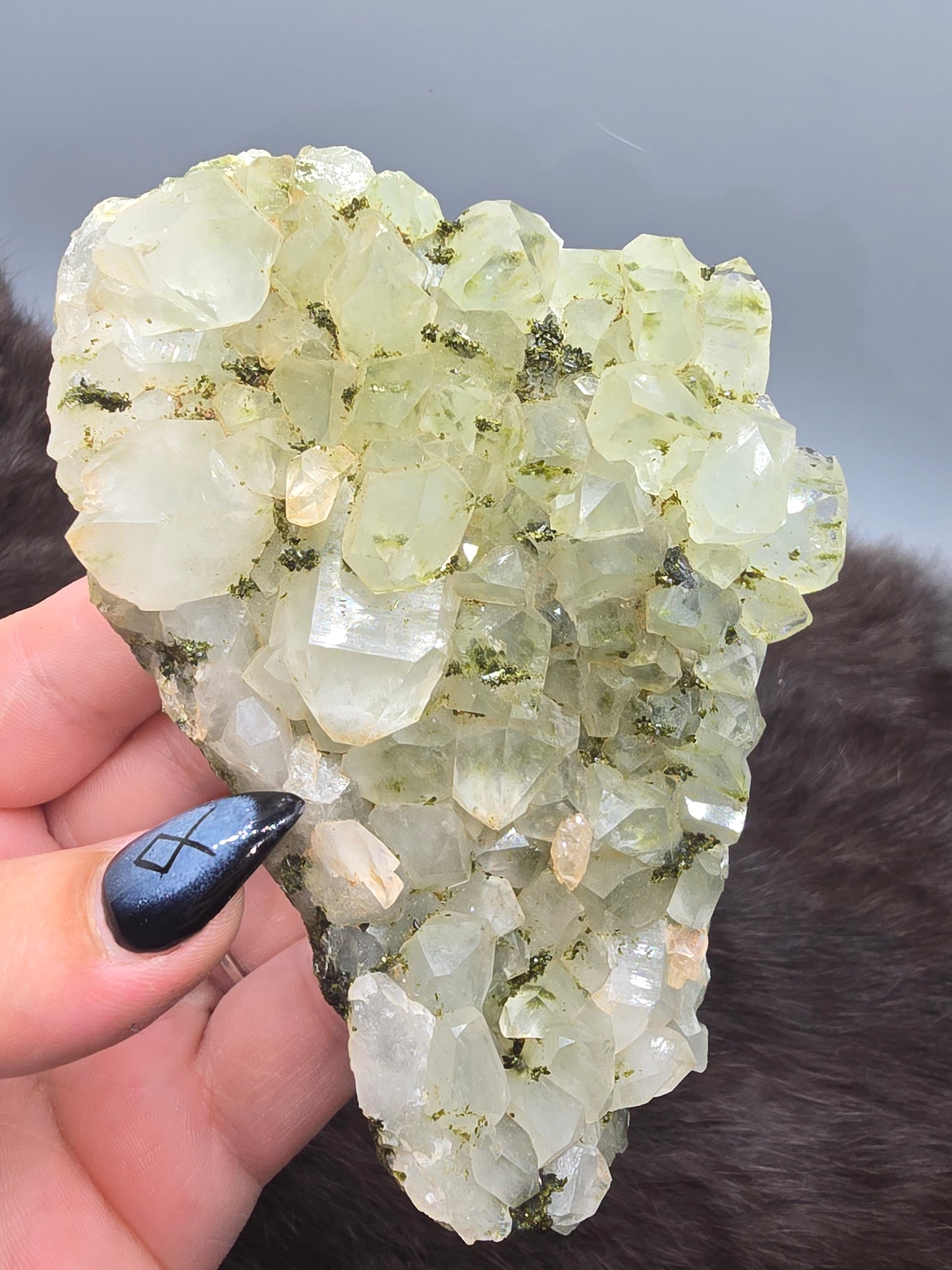 Epidote and quartz