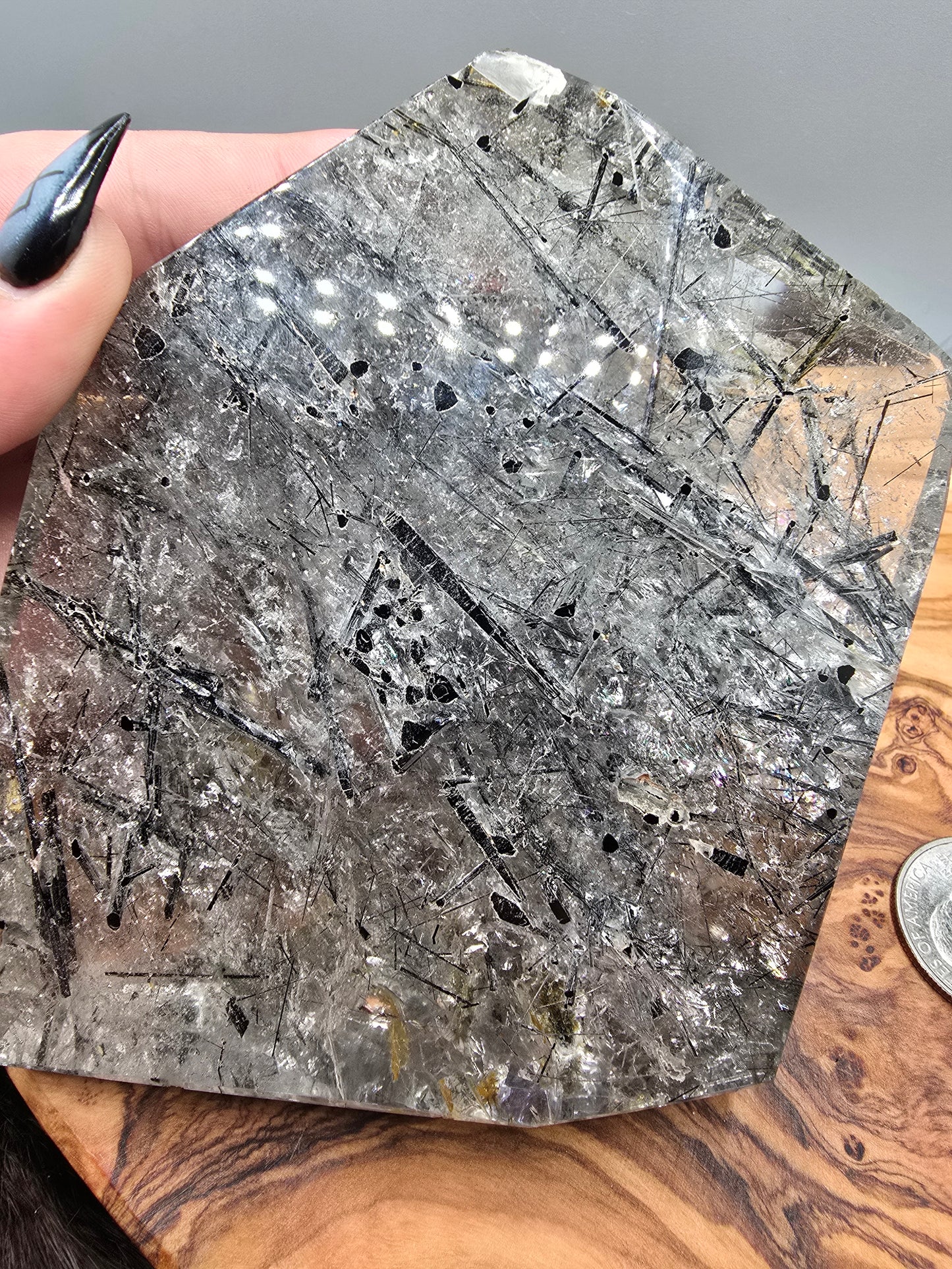 Tourmaline in quartz