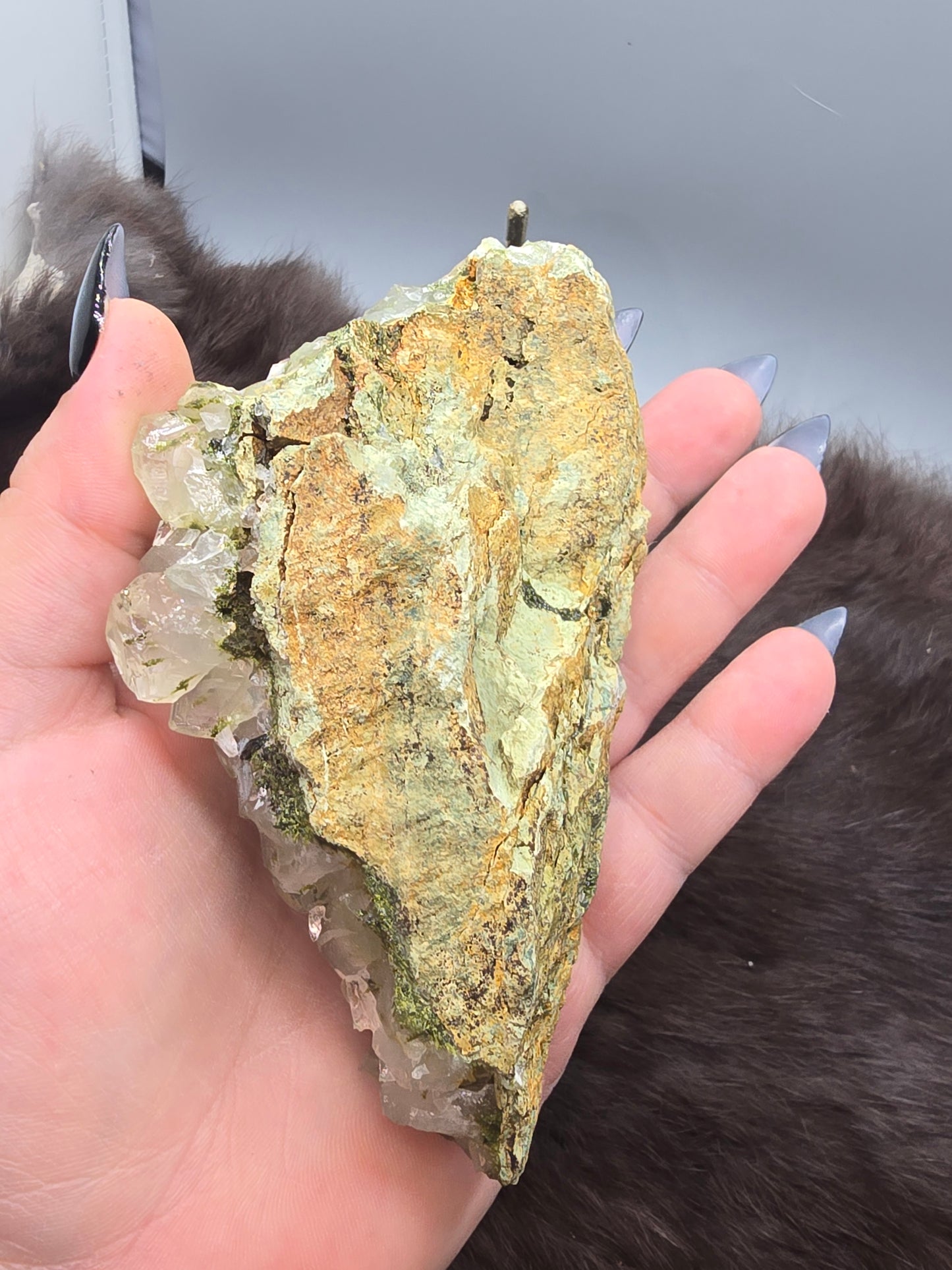 Epidote and quartz