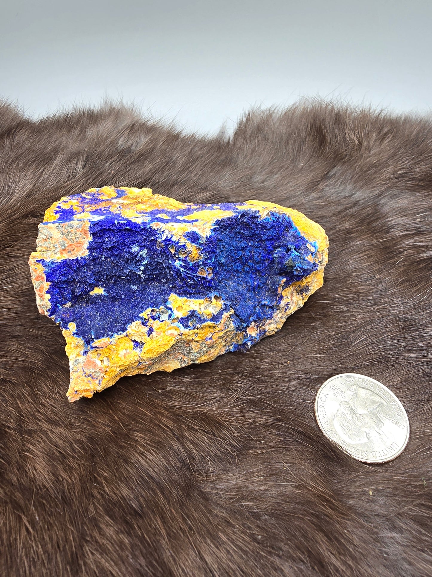 Azurite barite