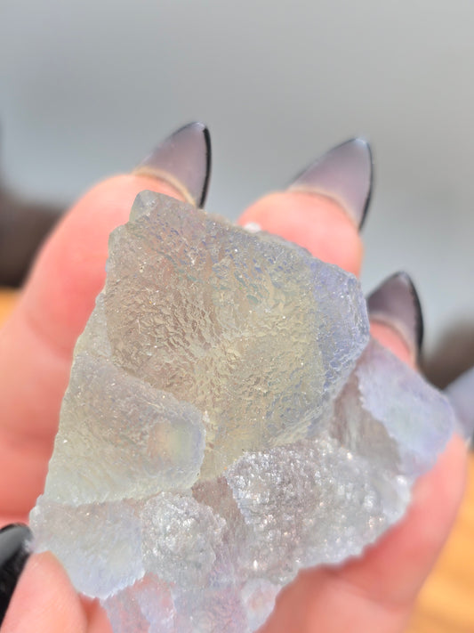 Stepped octahedral fluorite
